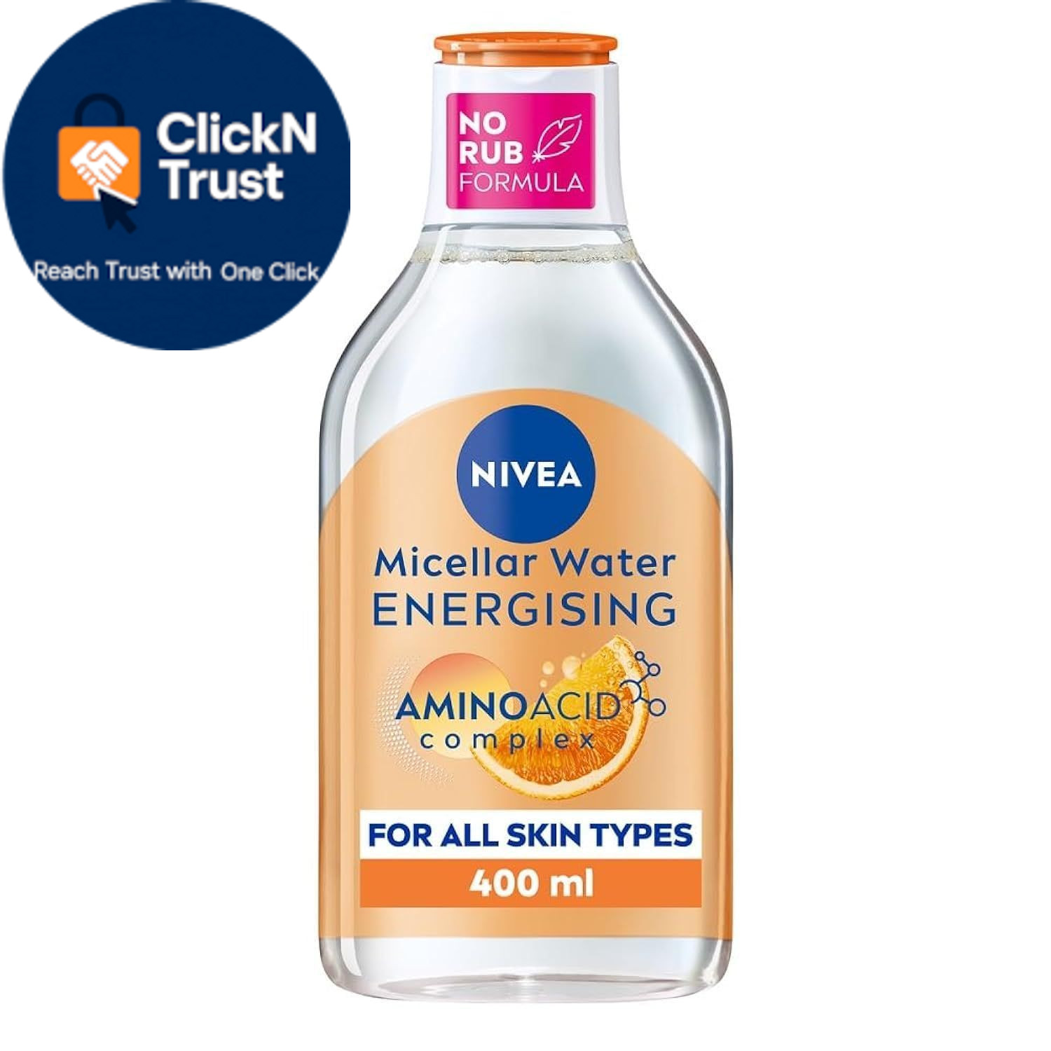 NIVEA Energizing Micellar Water Facial Cleanser with 13.53 Ounce (Pack of 1)
