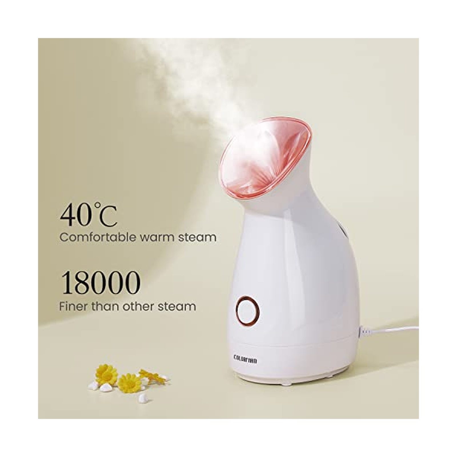Facial Steamer Nano Ionic Hot Mist Face Steamer Home Sauna SPA Face Humidifie…
