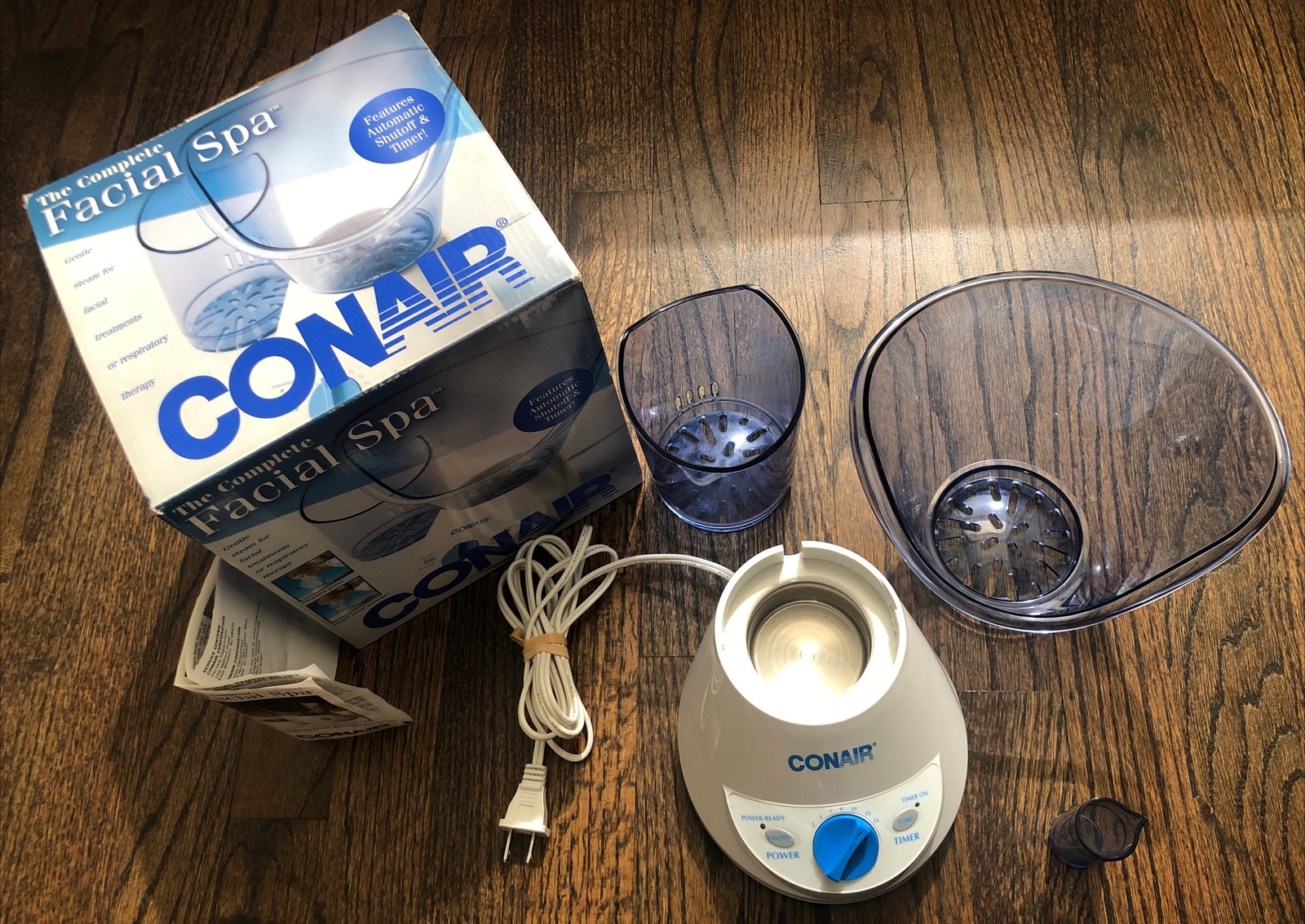 Conair Complete Facial Spa Blue White Steam Sinus Model 3702