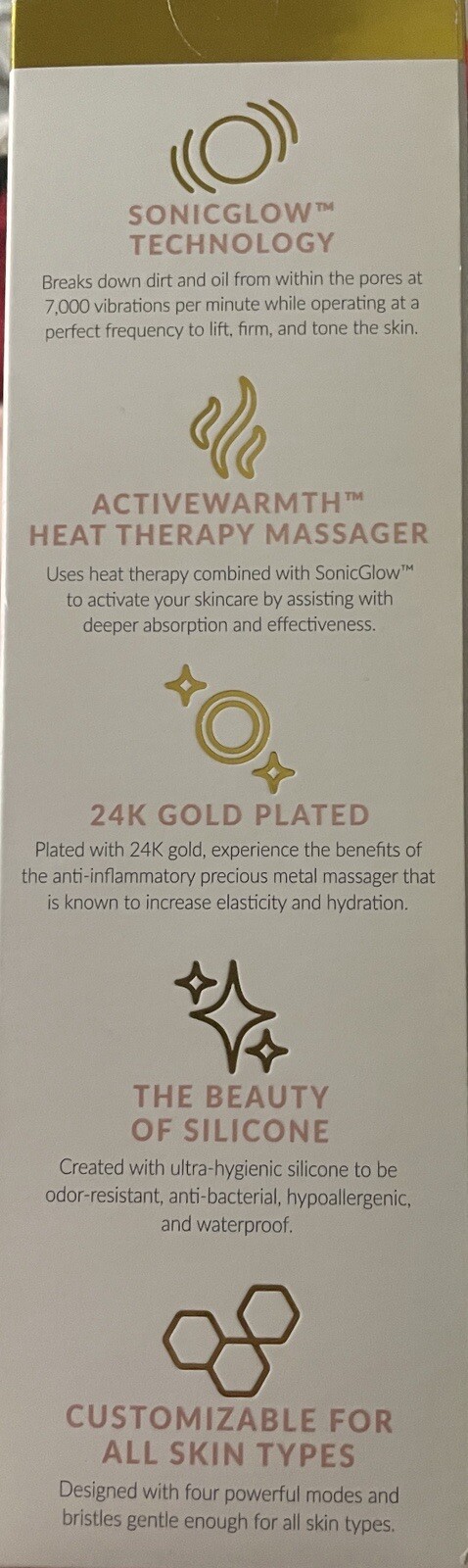 Pmd Clean Pro Smart Facial Cleansing Device With 24K Gold Plated Therapy Massage