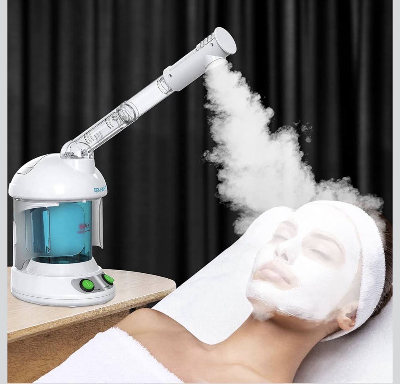 Denfany Nano Ionic Facial Steamer With Extendable Rotating Arm