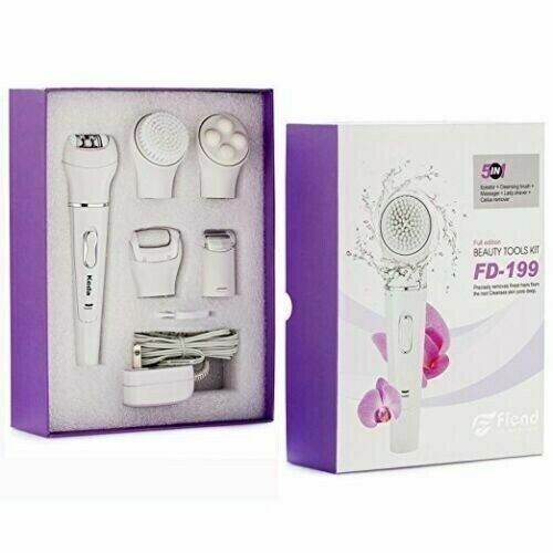 5-in-1 Facial Advanced Cleansing System Massager Epilator Shaver Callus Remover