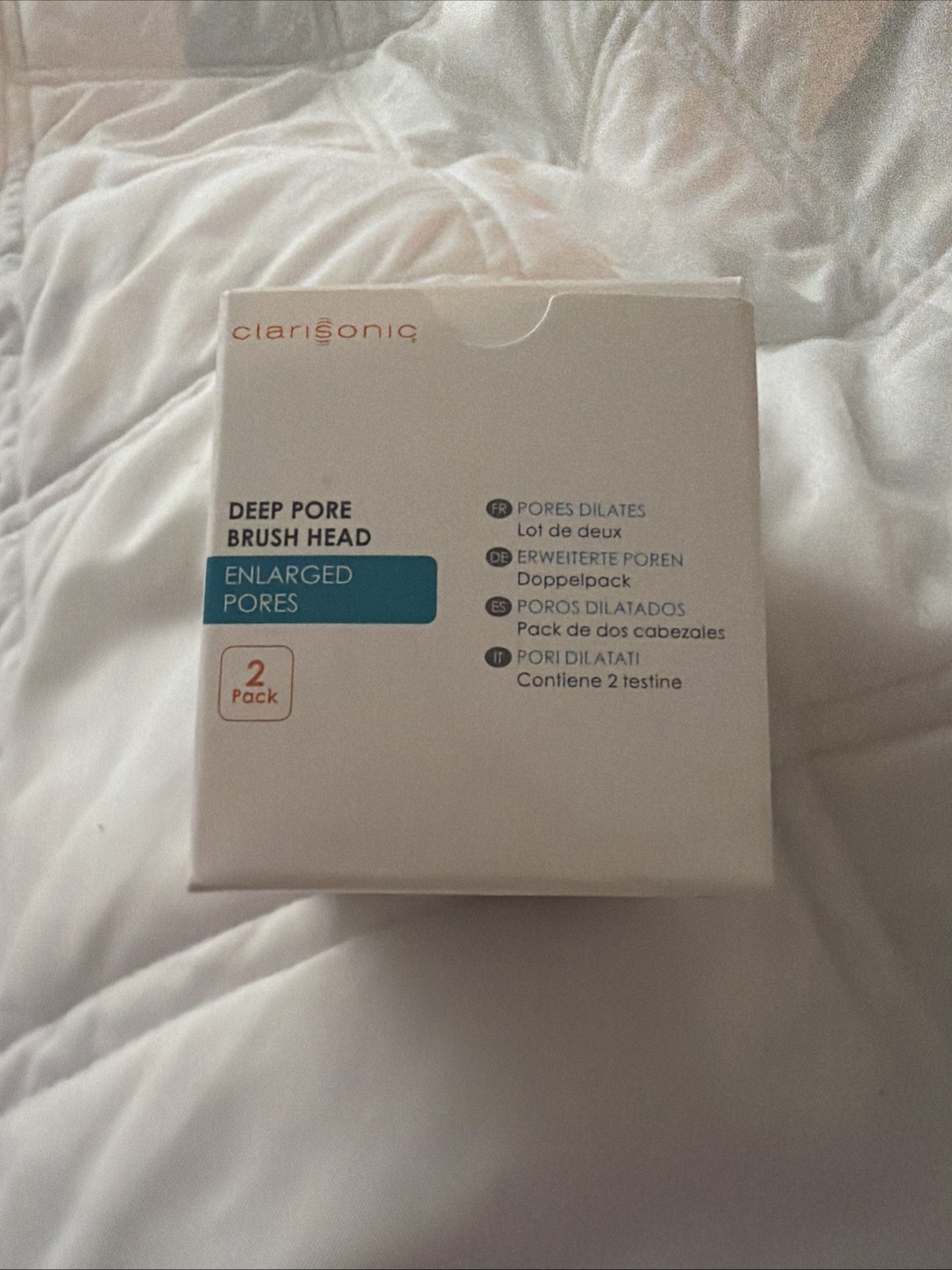 NEW IN BOX 2-Pack Clarisonic Deep Pore Brush Head Replacement Enlarged Pores