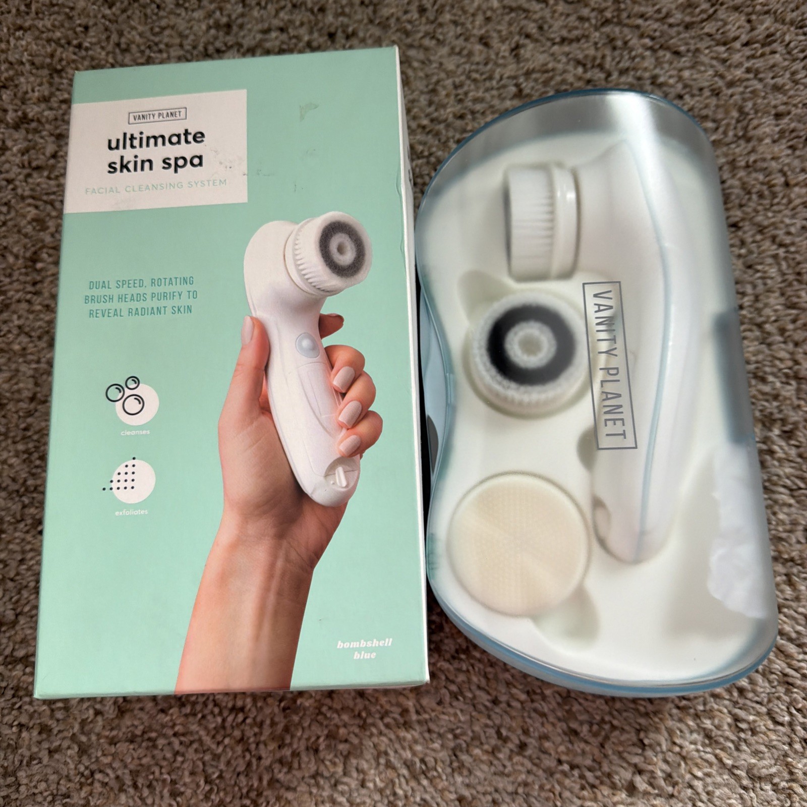 Vanity Planet Ultimate Skin Spa Cordless Facial Cleansing Brush Set
