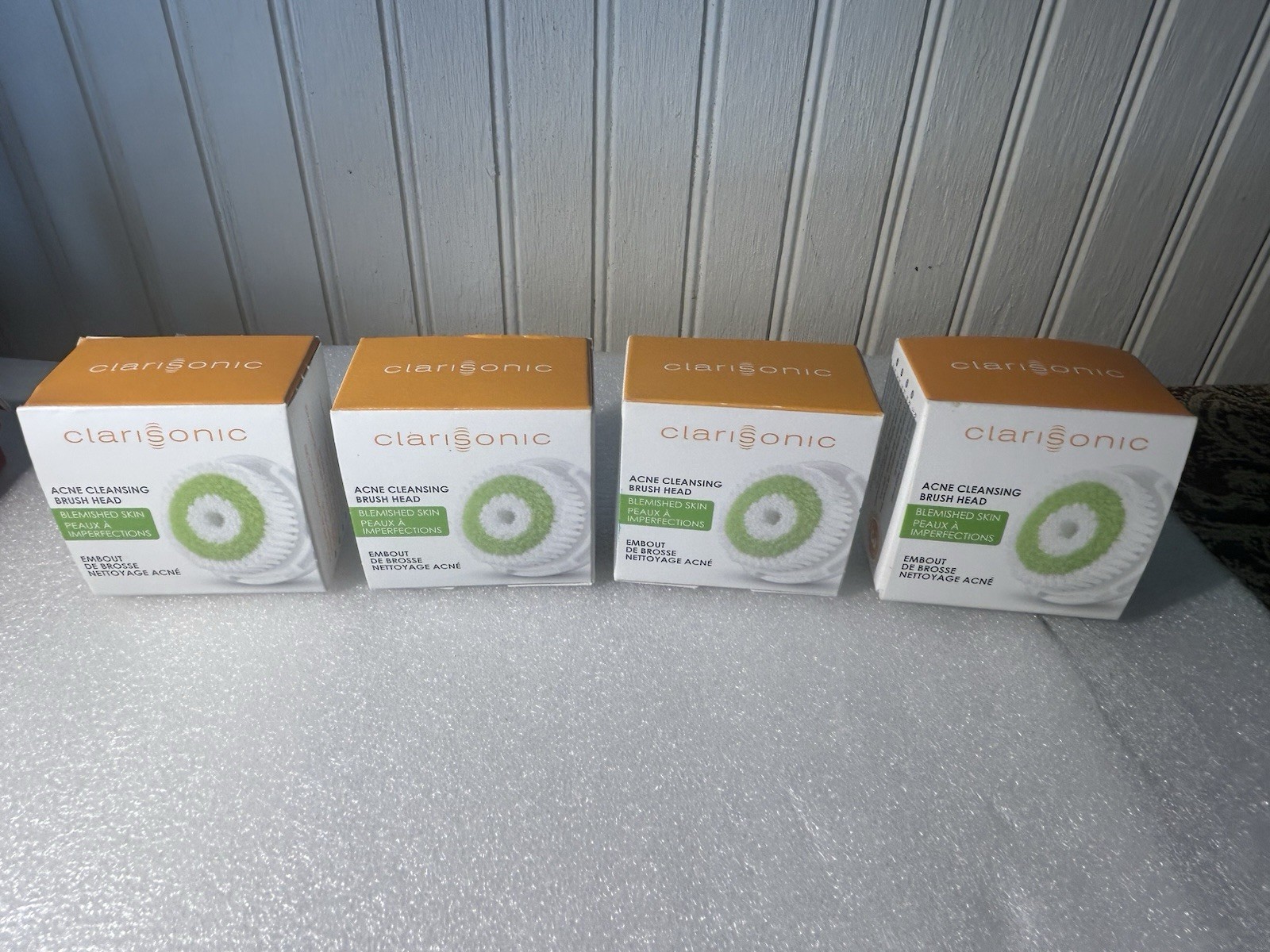 Clarisonic Acne Cleansing Brush Head Set Of 4 New In Box