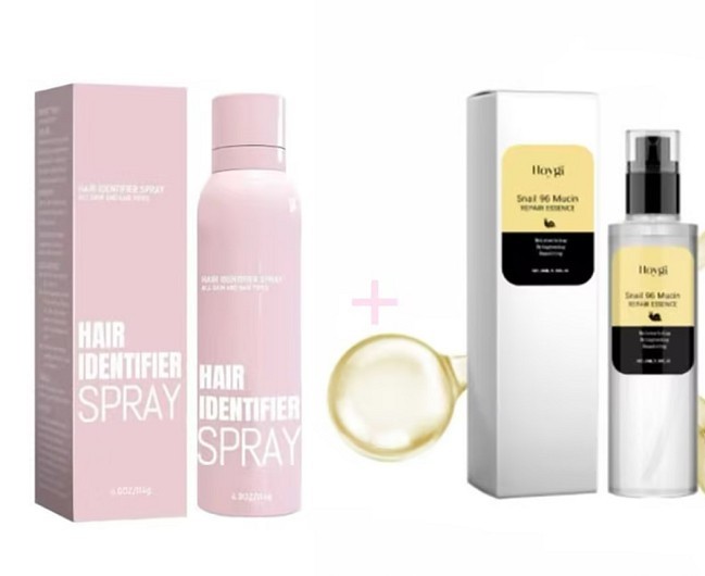 Hair Identification Spray Set, Face Shaving Moisturizing Grooming Kit