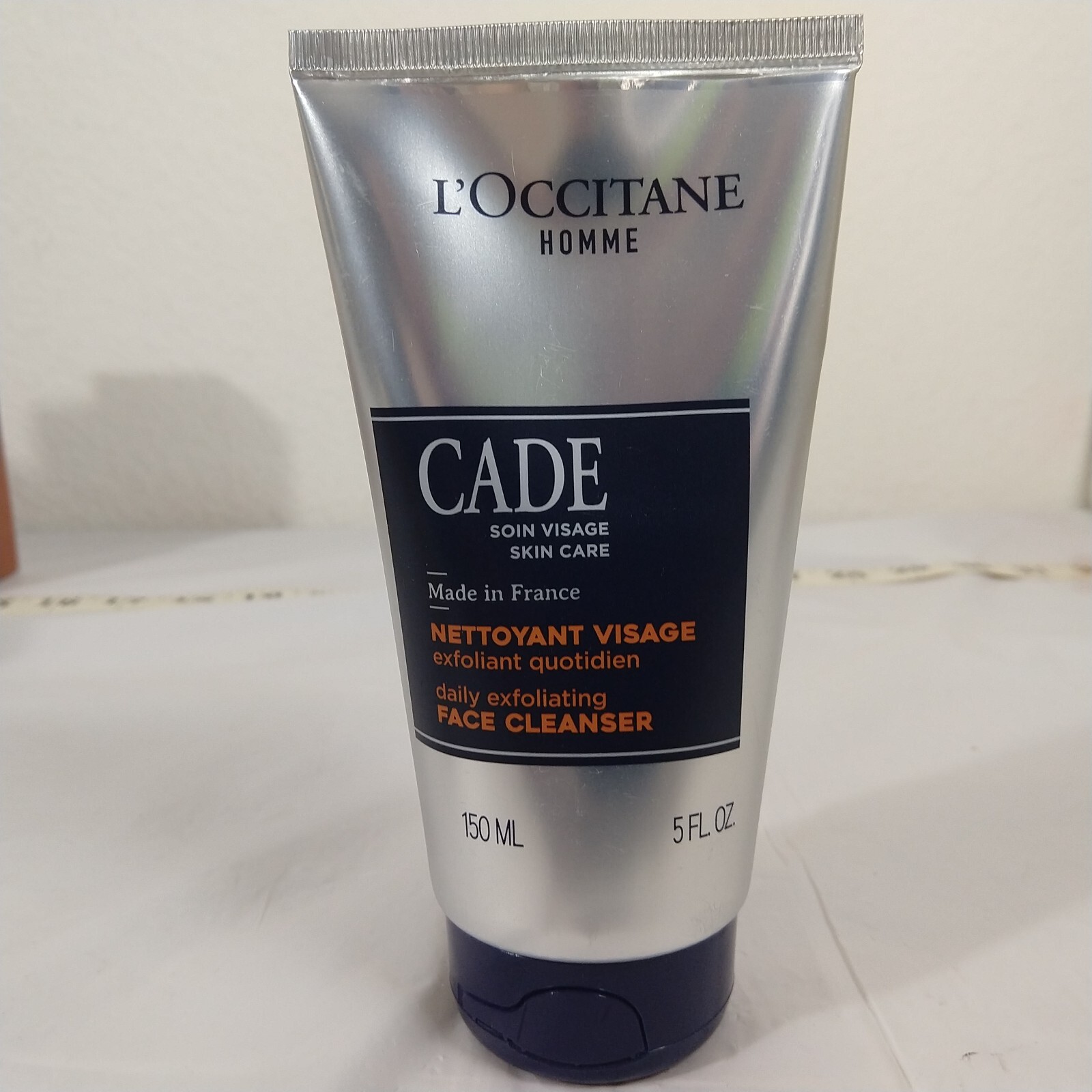 L’OCCITANE Men’s HOMME CADE EXFOLIATING FACE CLEANSER 150ML NEW