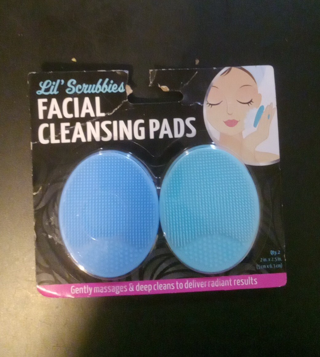 Lil’ Scrubbies -Facial Cleansing Pads -2ct.-Blue & Teal -NewSealed