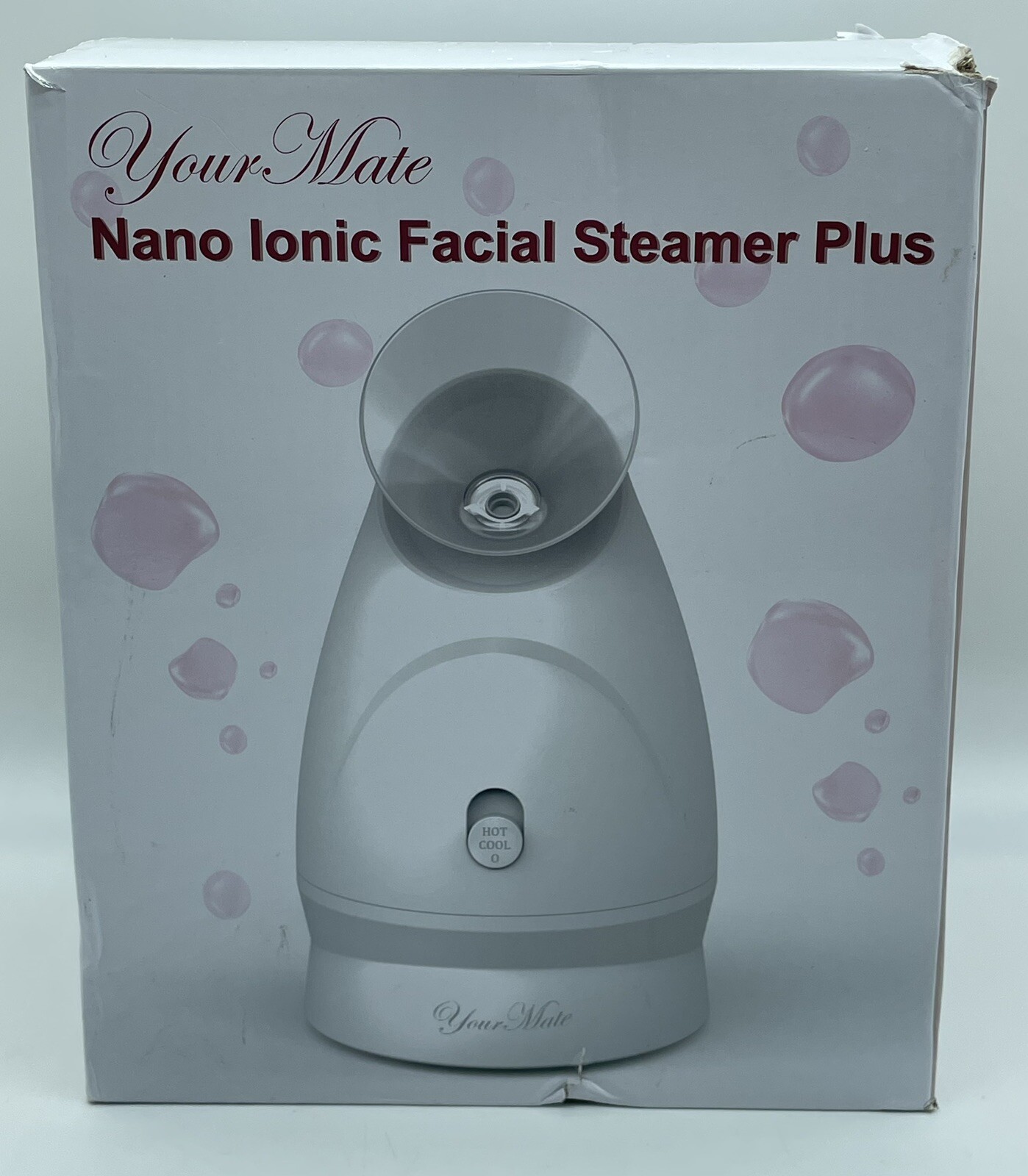 YourMate Facial Steamer Plus Nano Ionic Face Steamer Warm Cool Mist Humidifier