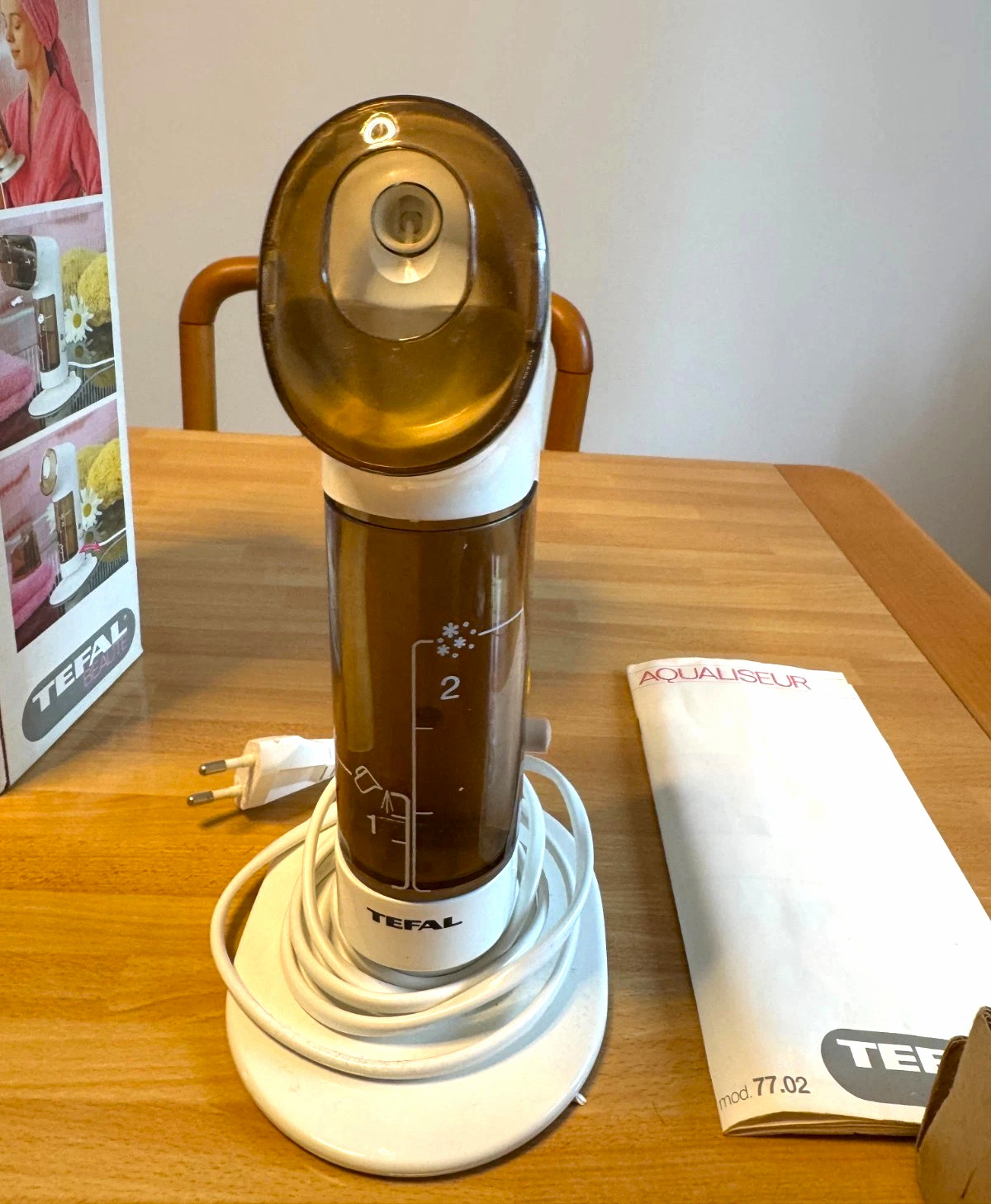 Tefal Beaute Aqualizer Mod. 77.02 – Facial Sauna Full Face Vaporizer