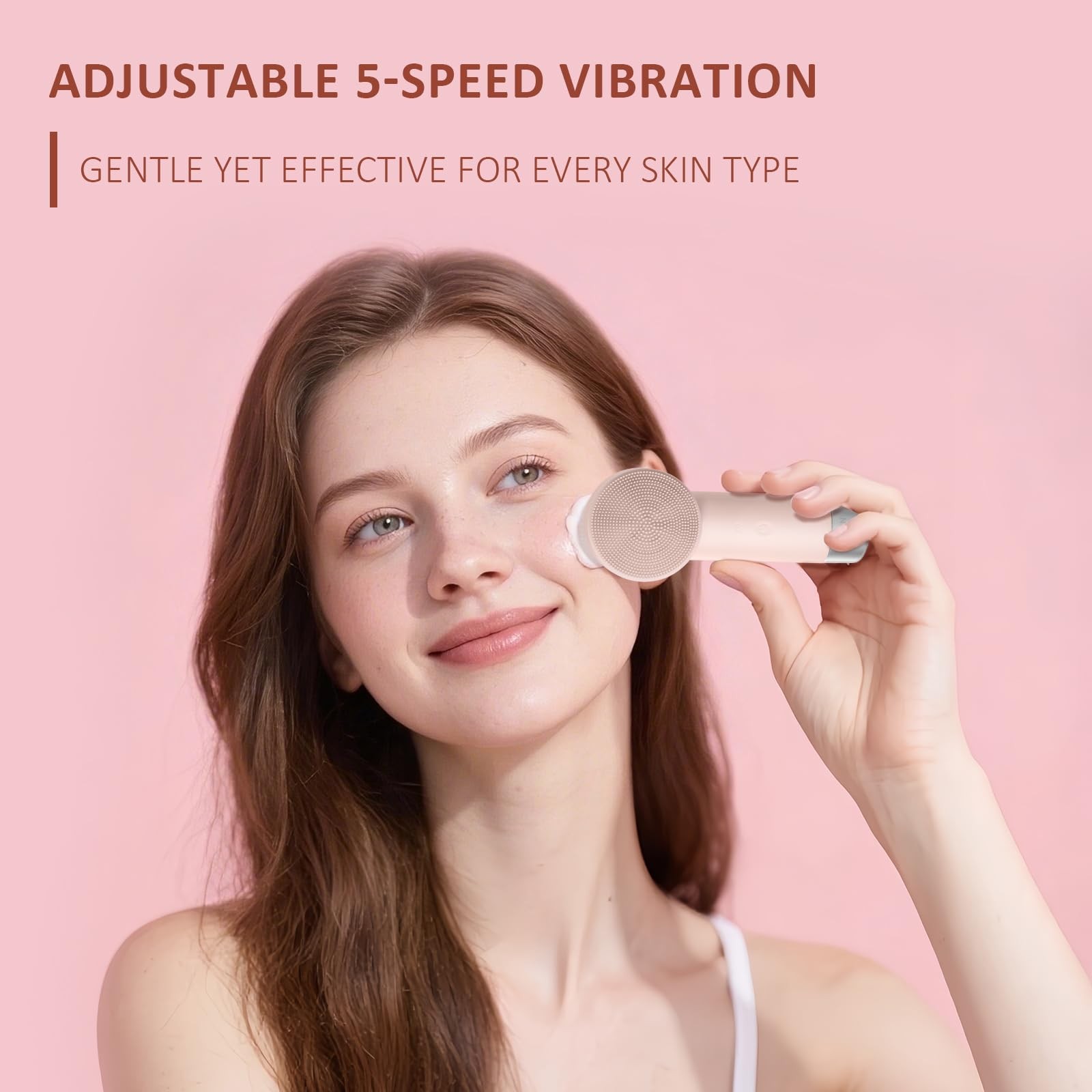 Ultra-Soft Silicone Scrubber – Rechargeable 2-in-1 Heating & Exfoliating Pore…
