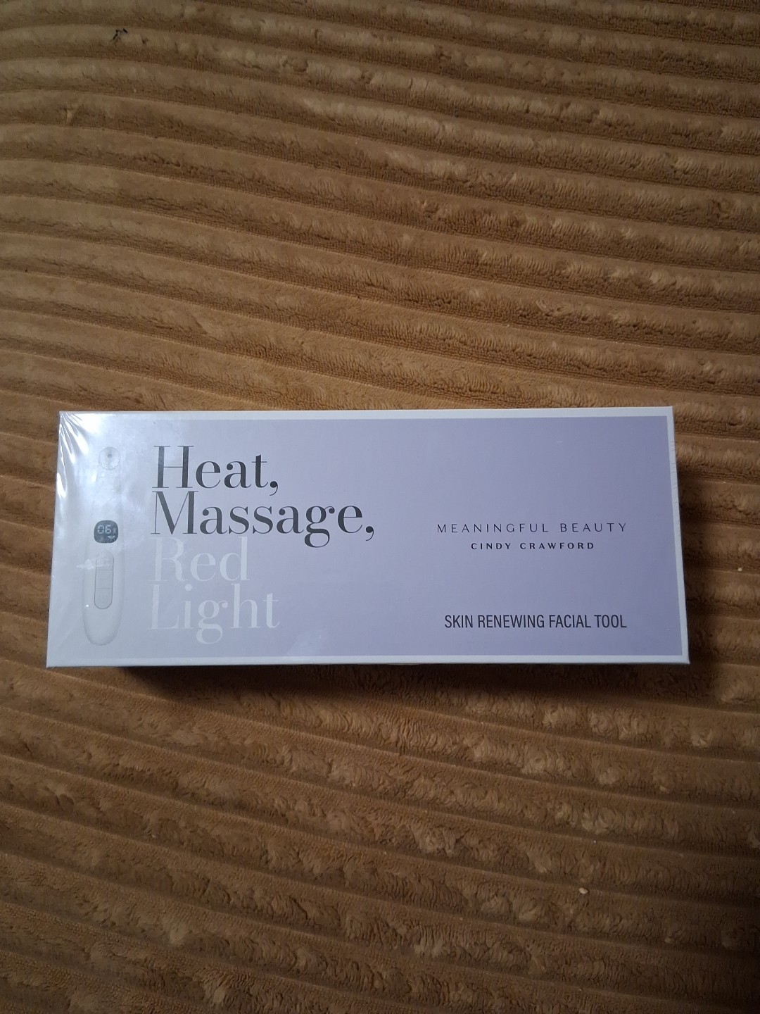 Meaningful Beauty Skin Renewing Facial Tool White Heat Massage Red Light Sealed