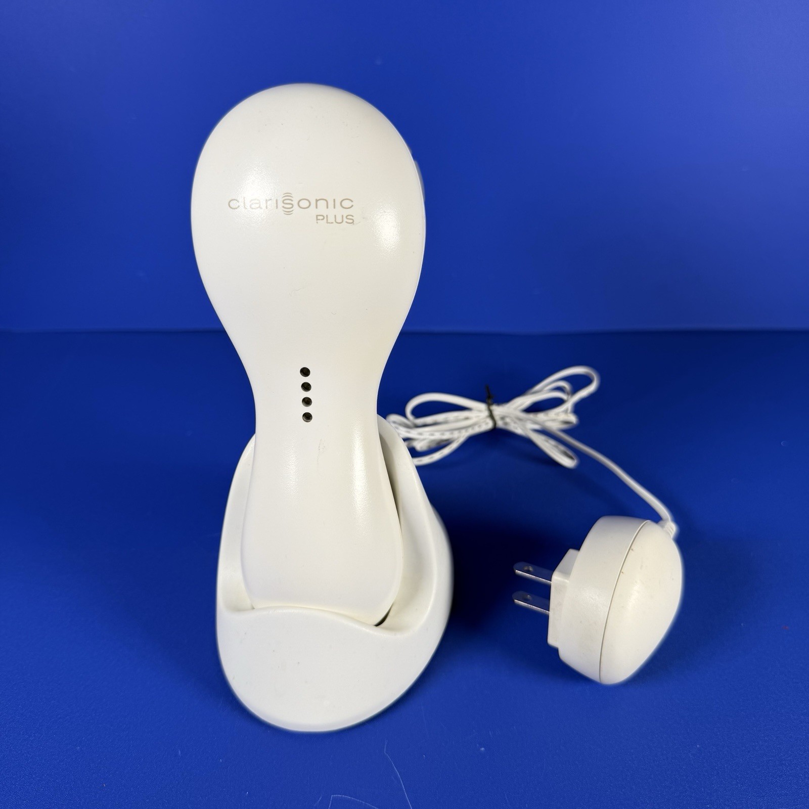 Clarisonic PLUS Electric Facial Brush Rechargeable White w/ Charger Works
