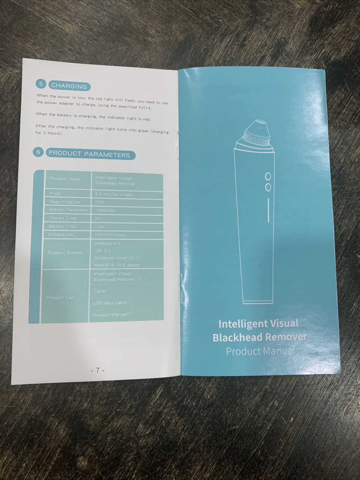 Blackhead Remover Vacuum,ROTEK WIFI 5MP Visual Pore Vacuum 20x White
