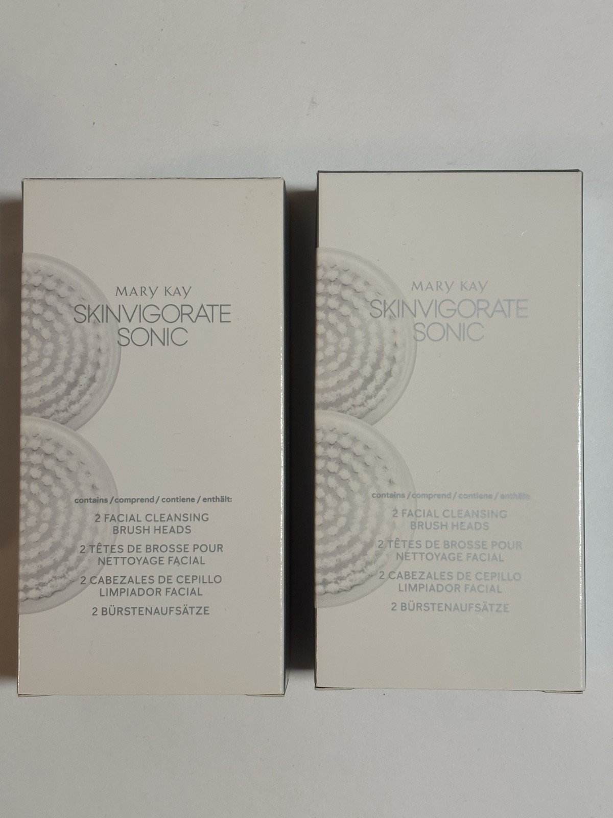 Mary Kay Skinvigorate Sonic Brush + New 4 Extra Brush Replacement Heads