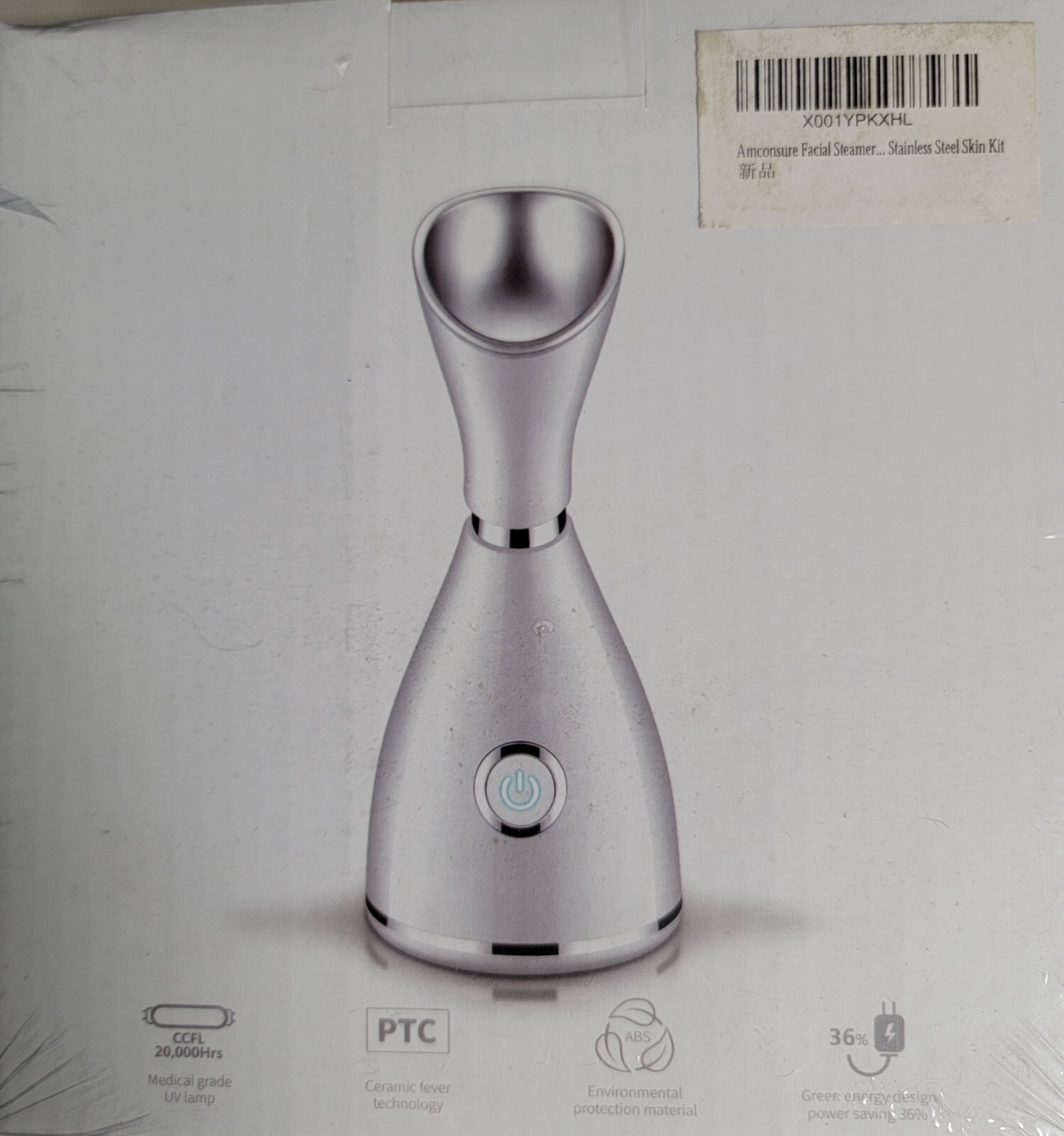 Facial Steamer Nano Ionic Facial Steamer Humidifier Atomizer+5 Blackhead Remover