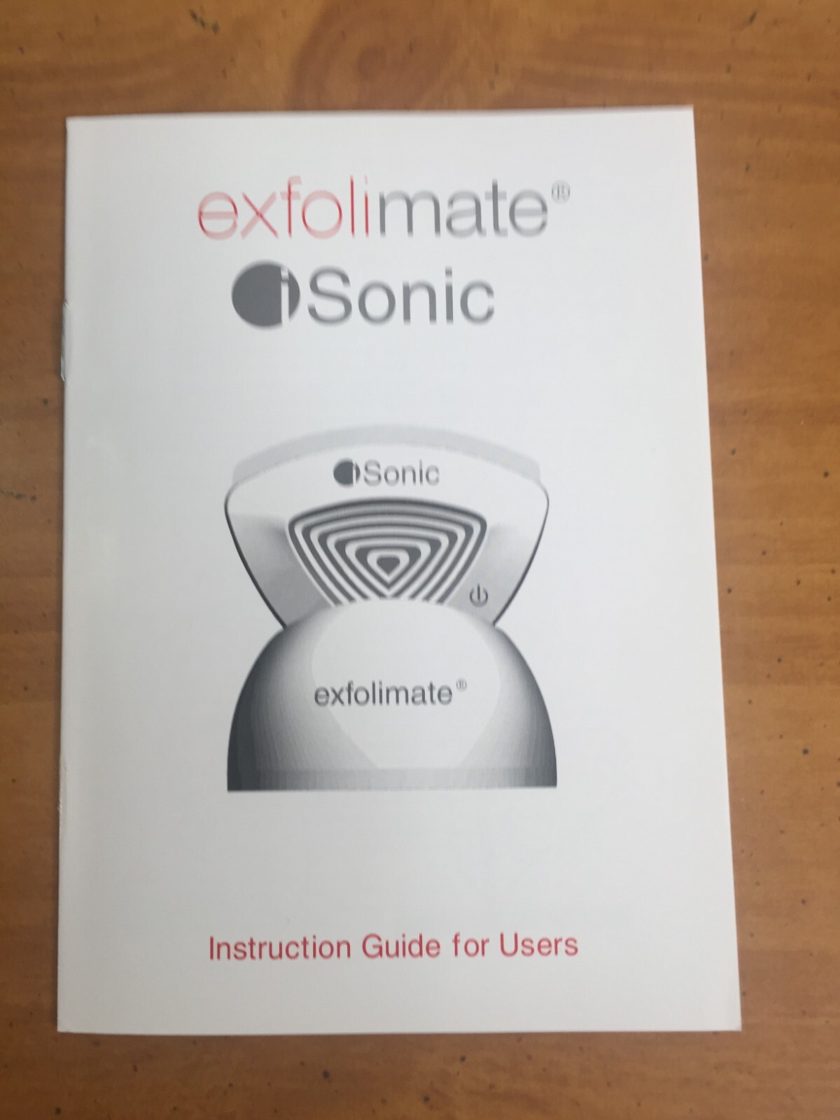 Skin Exfoliator Exfolimate iSonic Ultrasonic with Charger & Manual New Open Box