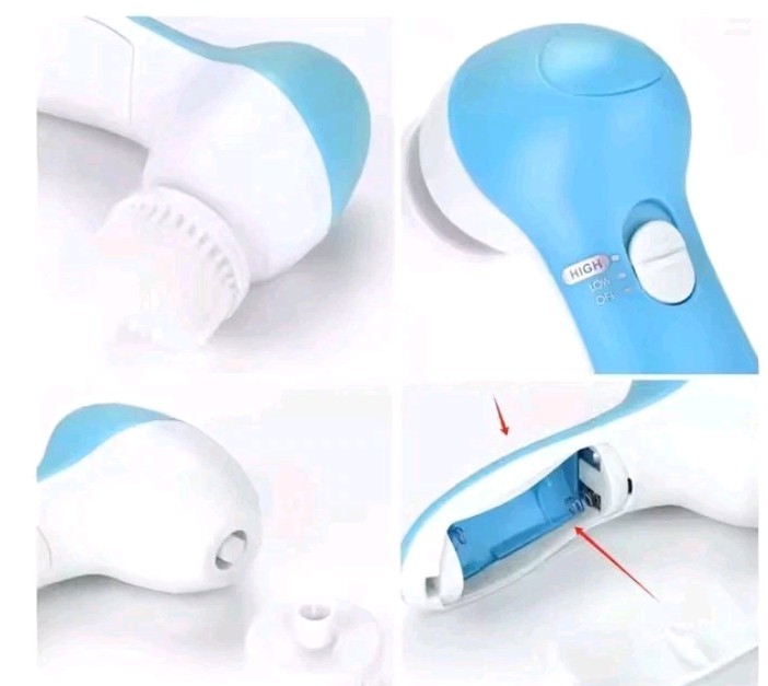 Electric 5 IN 1 Electric Facial Cleaner Brush Wash Machine Spa Skin Care Massage