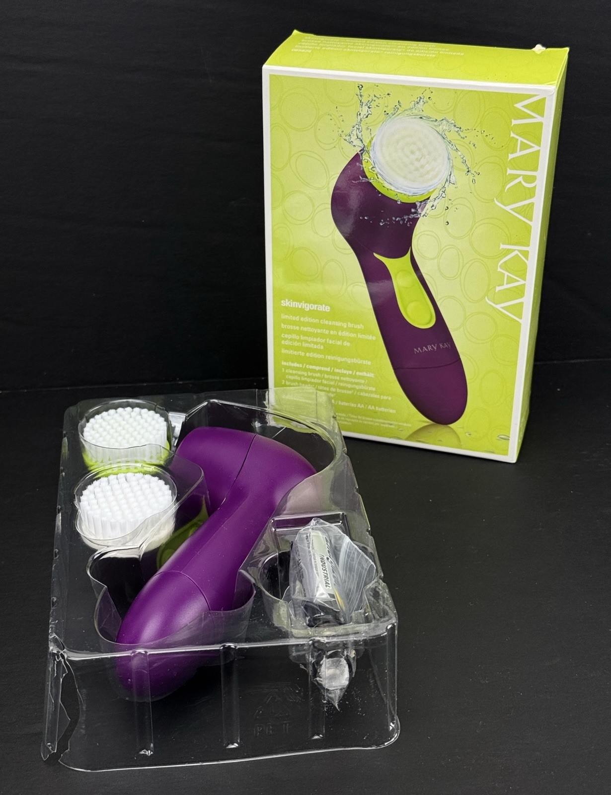 Mary Kay SKINVIGORATE Cleansing Brush Limited Edition w/ 2 Heads