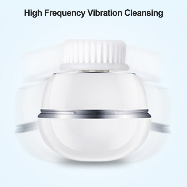 Luxury facial beauty cleanser soft silicone head double sided