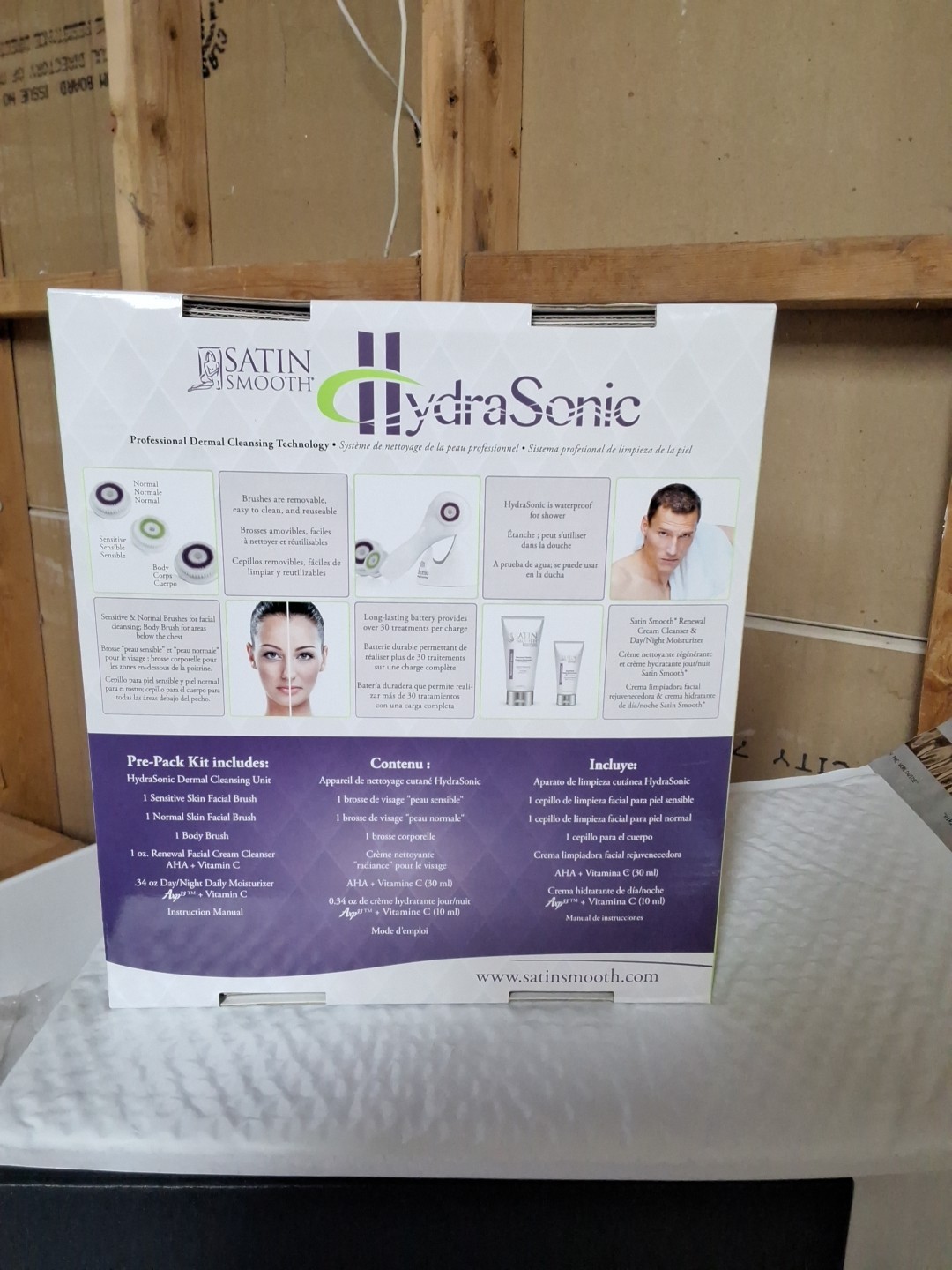 Satin Smooth Hydra sonic Professional Dermal Cleansing Technology