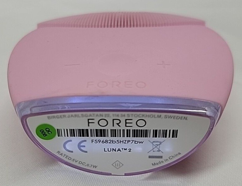 FOREO LUNA 2 Facial Electric Cleansing Brush PINK (no charging cord)