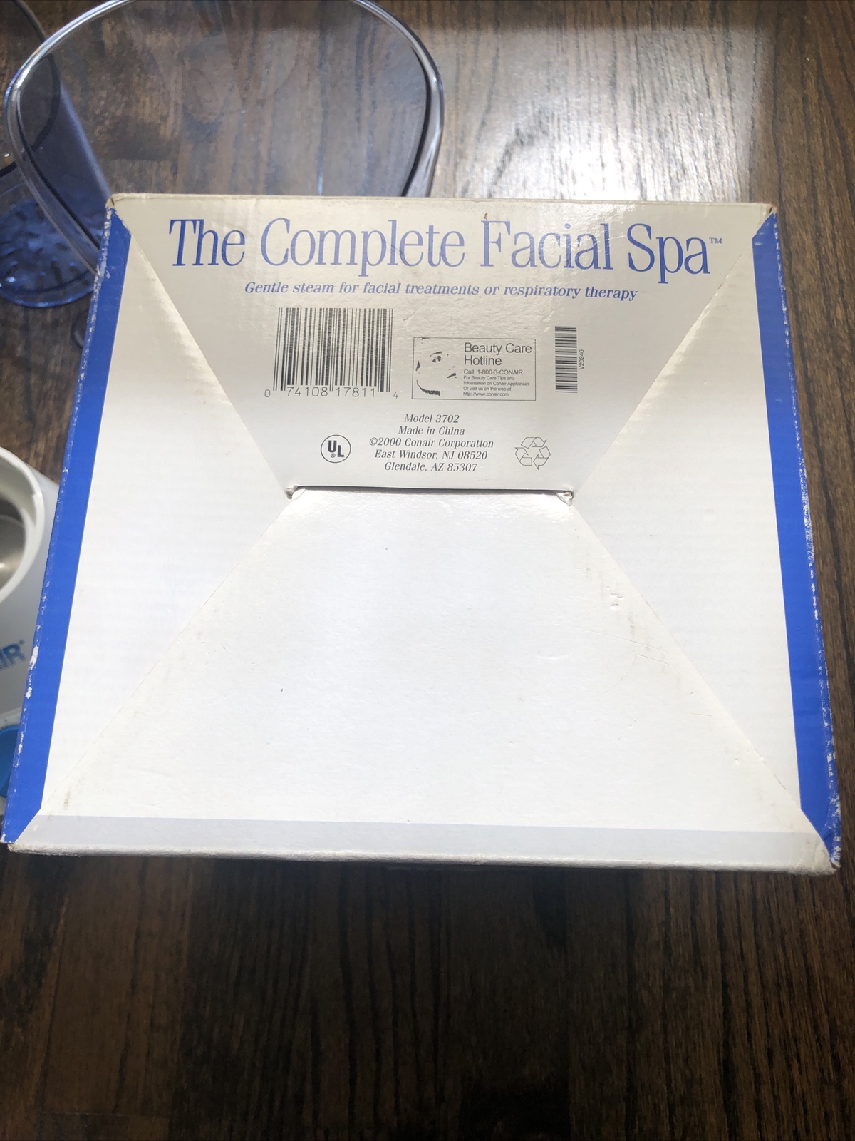 Conair Complete Facial Spa Blue White Steam Sinus Model 3702