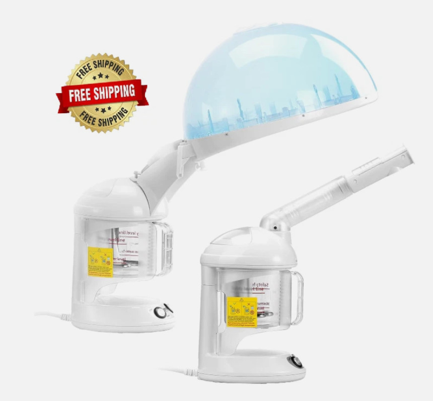 Vaporizador 2 En 1 Para Cabello Y Rostro Para Cabello Natural Con Ozono UV NUEVO