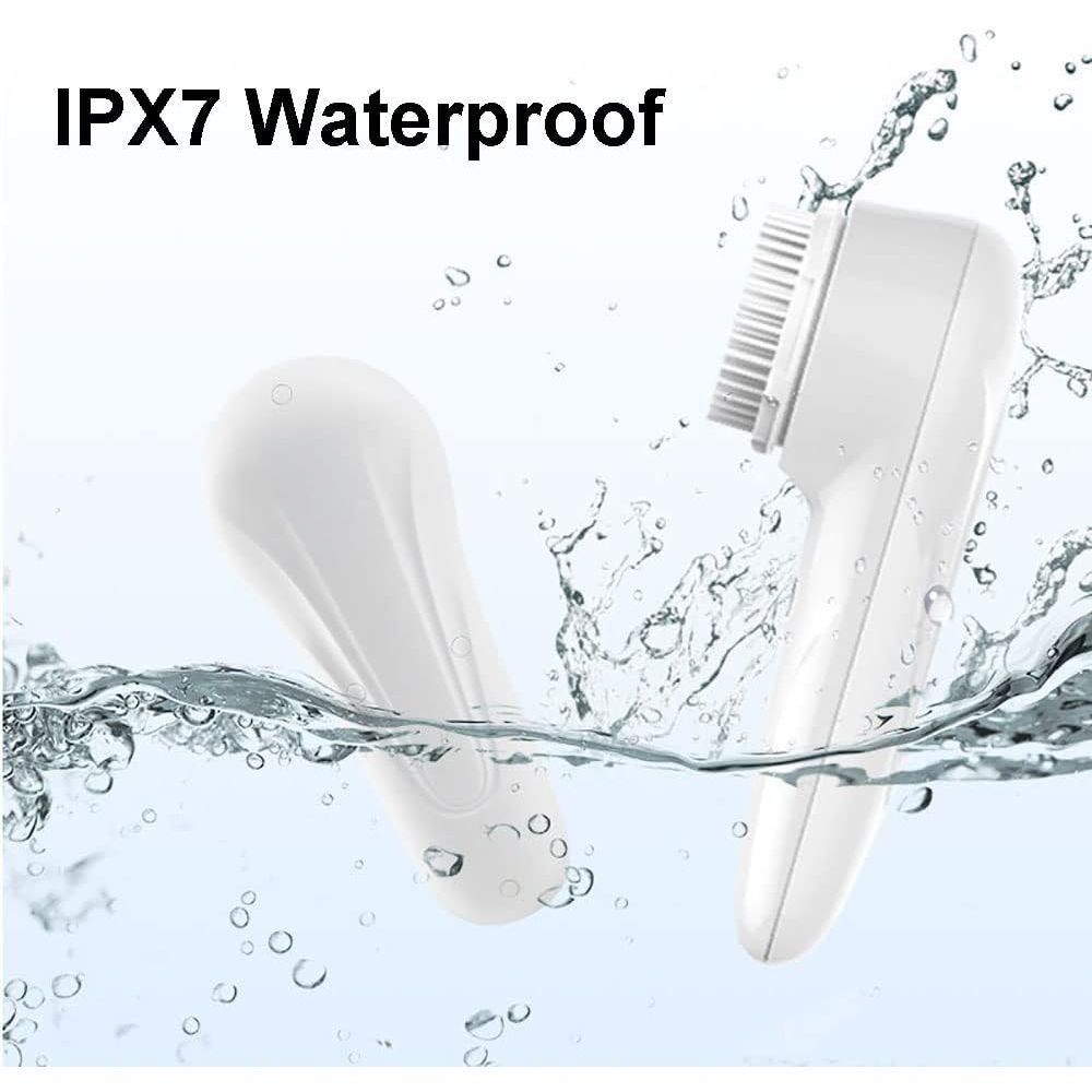 Facial Cleansing Brush, Sonic Facial Brush with 3 Brush Heads for Daily Skin Car