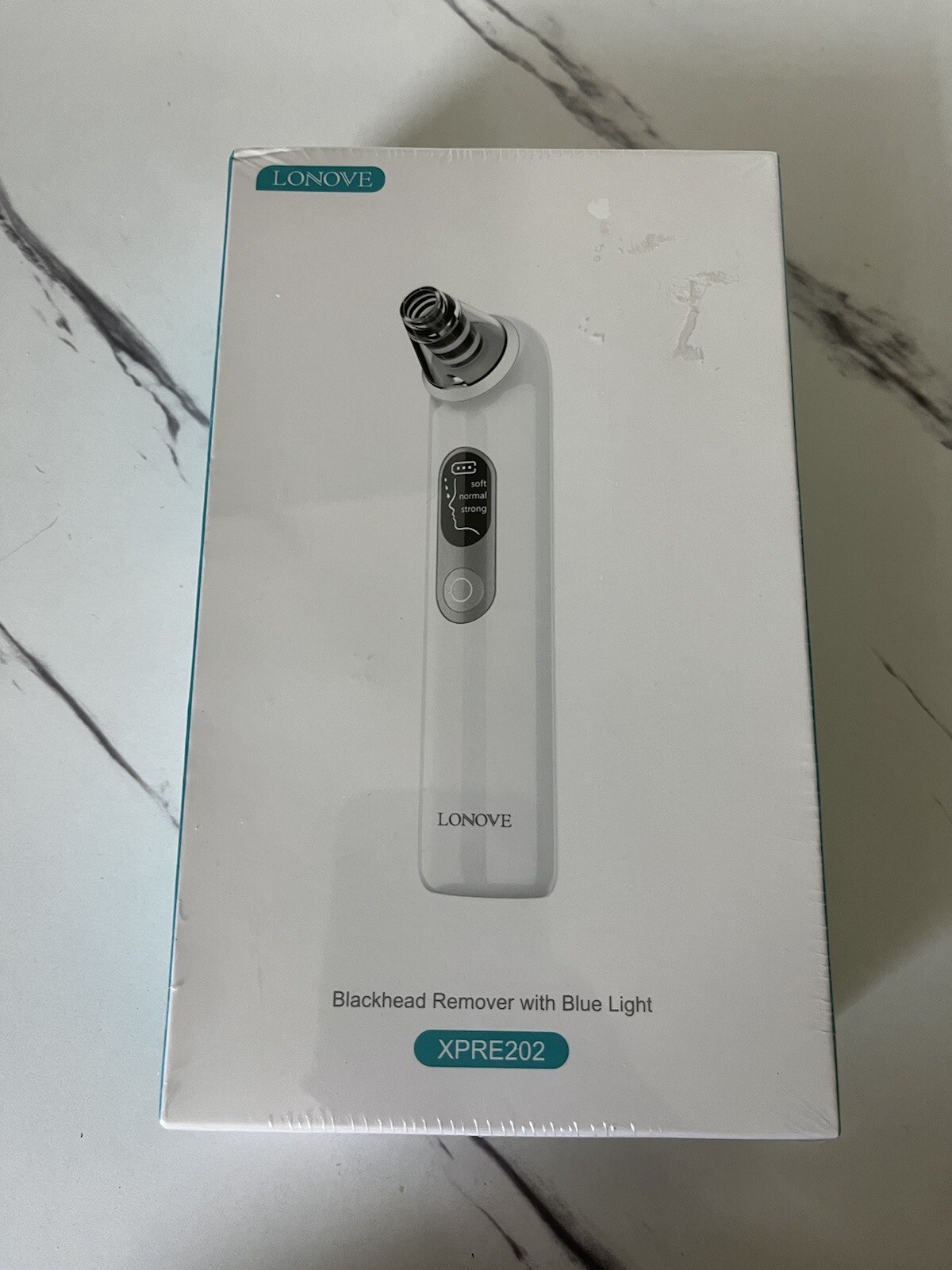 Lonove Blackhead Remover Pore Vacuum Cleaner w/ Blue Light Rechargeable NEW