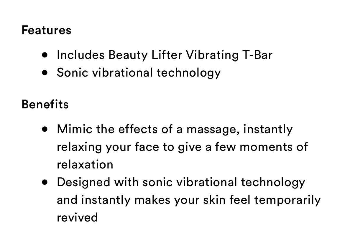 Complex Culture-Sonic T Bar Facial Massager