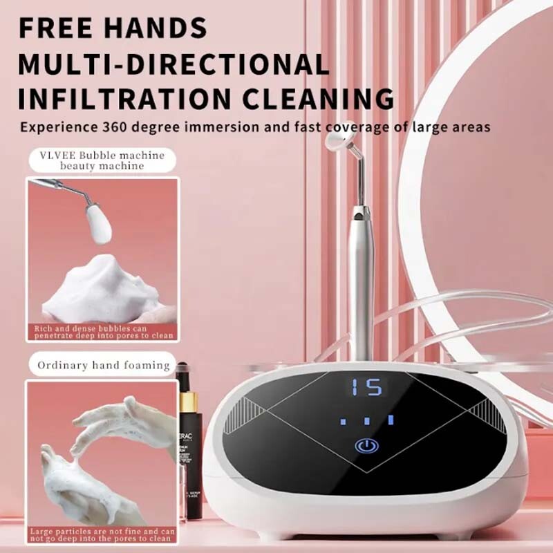 3in1 Beauty Galvanic Instrument Ultrasound Facial Beauty Cleaning Device