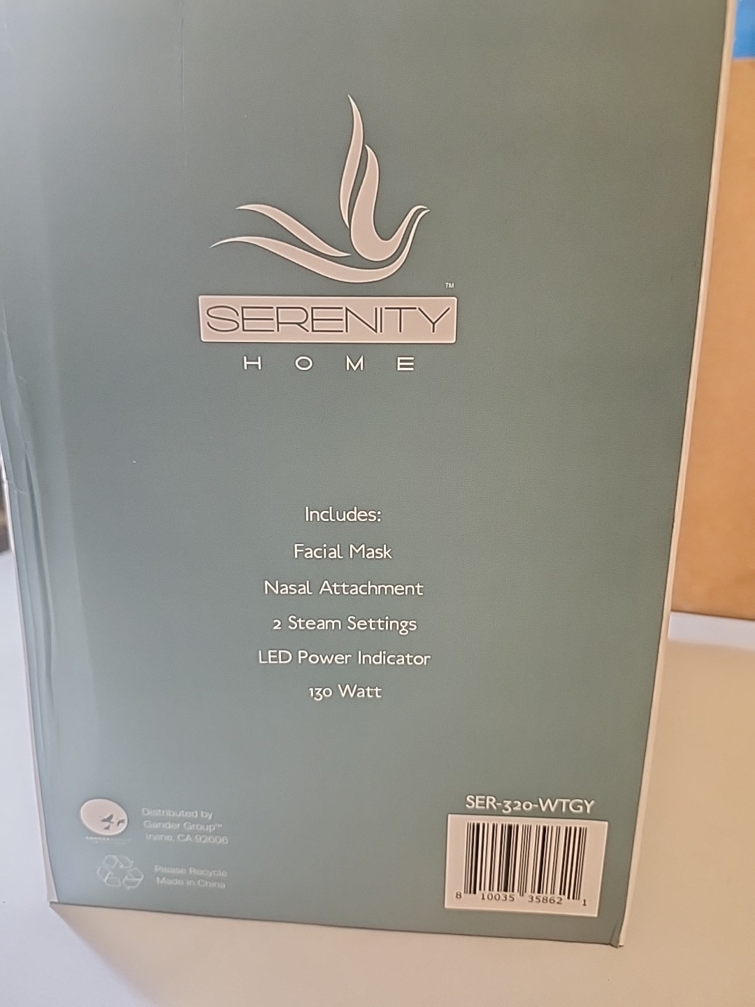 Serenity Home Facial Steamer Purify And Hydrate NIB NEVER OPENED 953