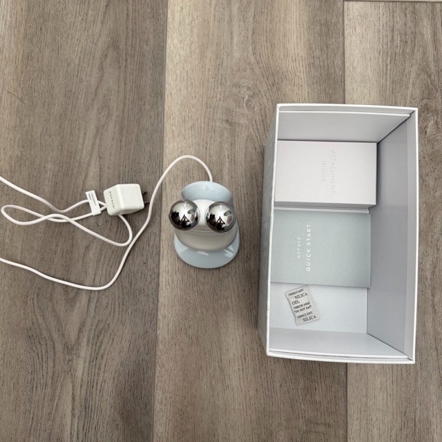 OPEN BOX NuFACE Trinity Facial Toning Device Open Box White Set ELE Attachment