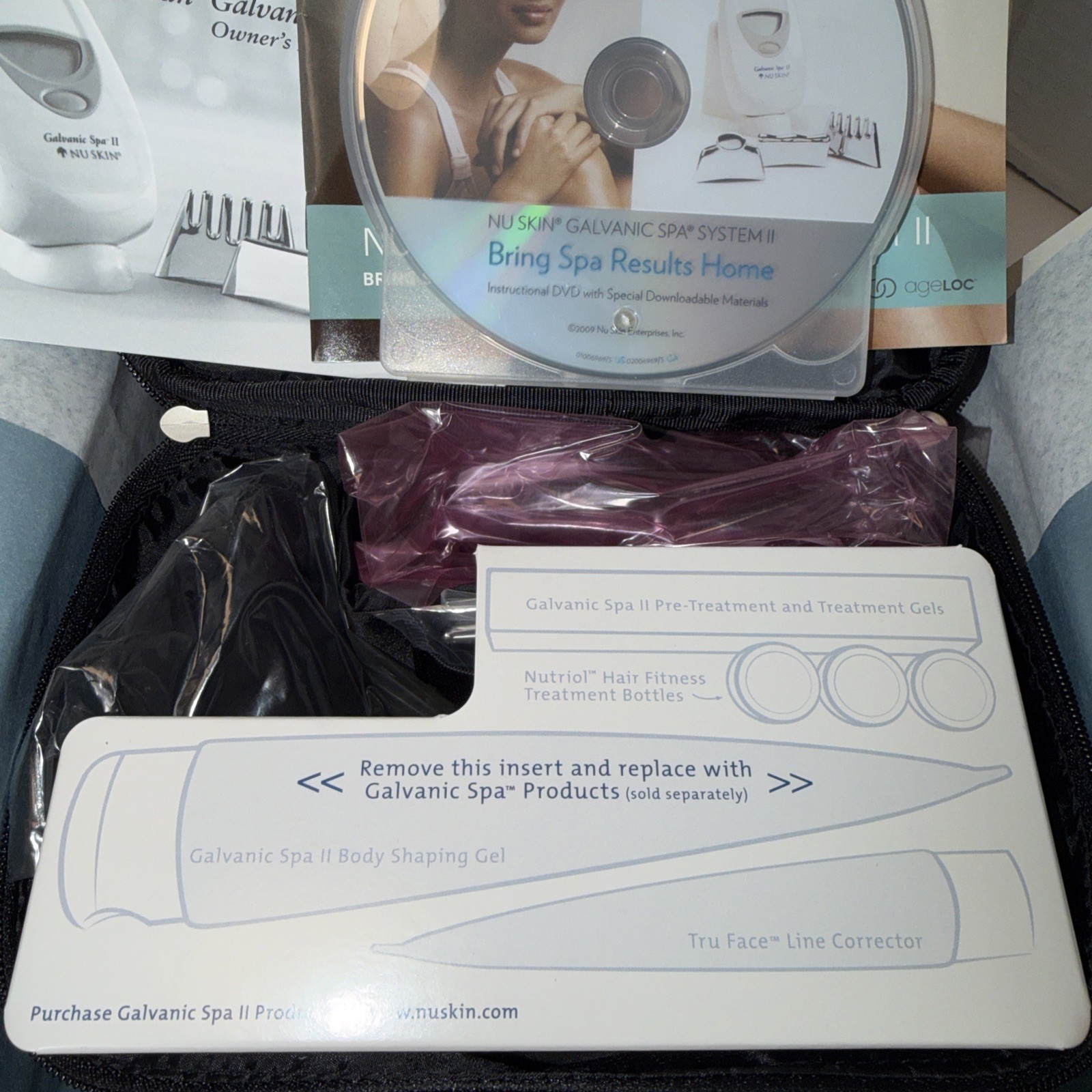 Nu Skin Galvanic Spa System II EX with Case Black Limied Edition New