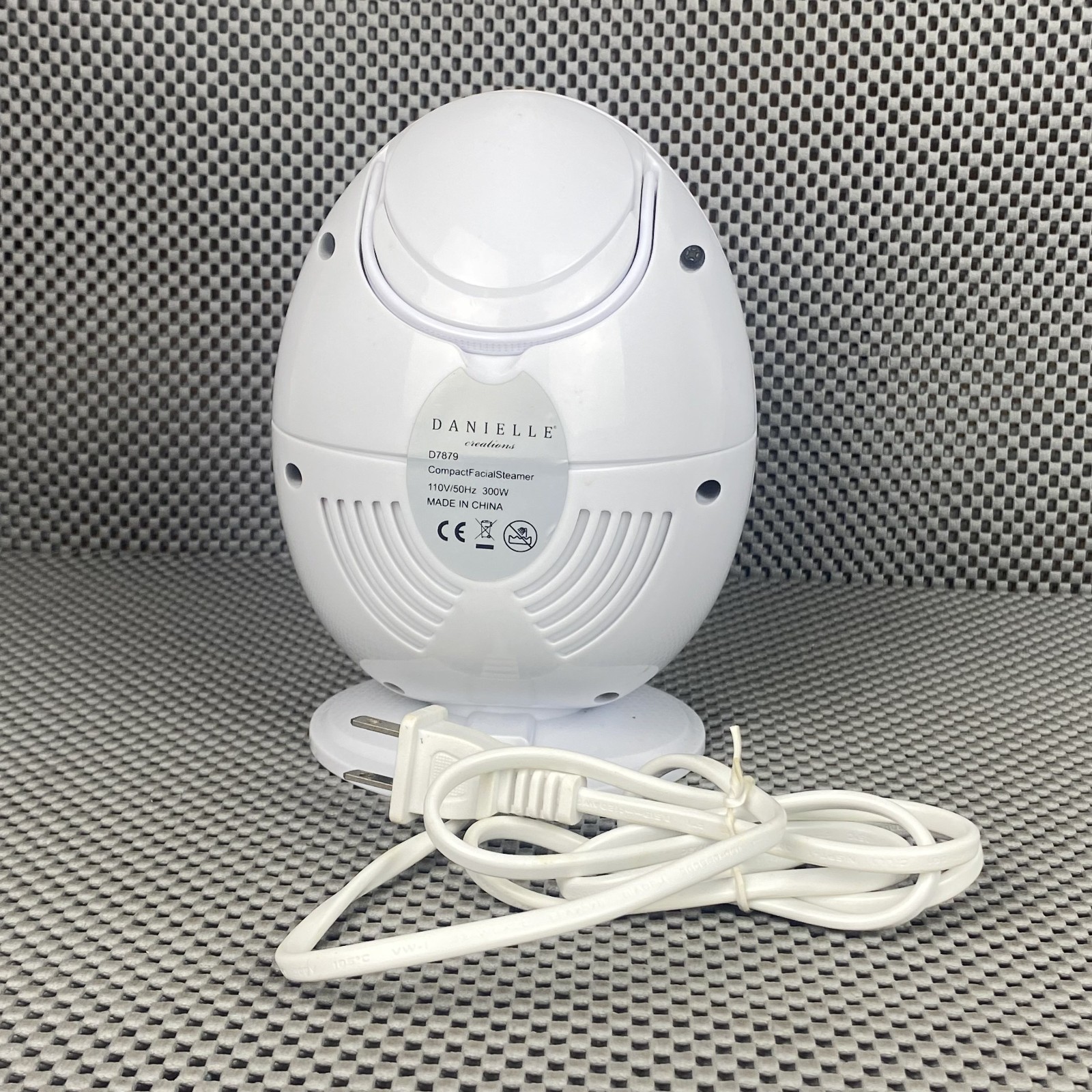 Danielle Compact Facial Steamer Beauty Facial Care White Pink Steamer