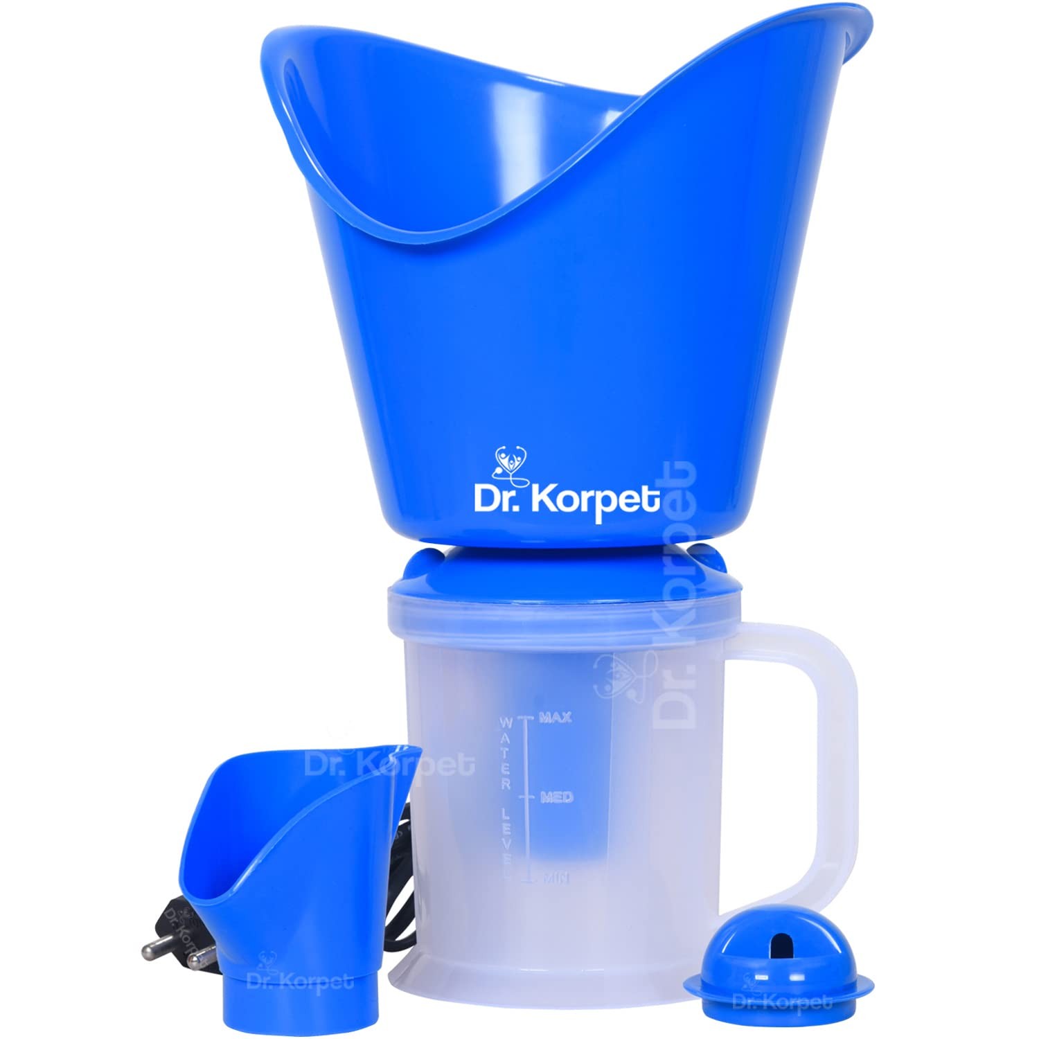 Dr. Korpet 3-in-1 Vaporizer Steamer for Cough, Cold & Facial – Blue