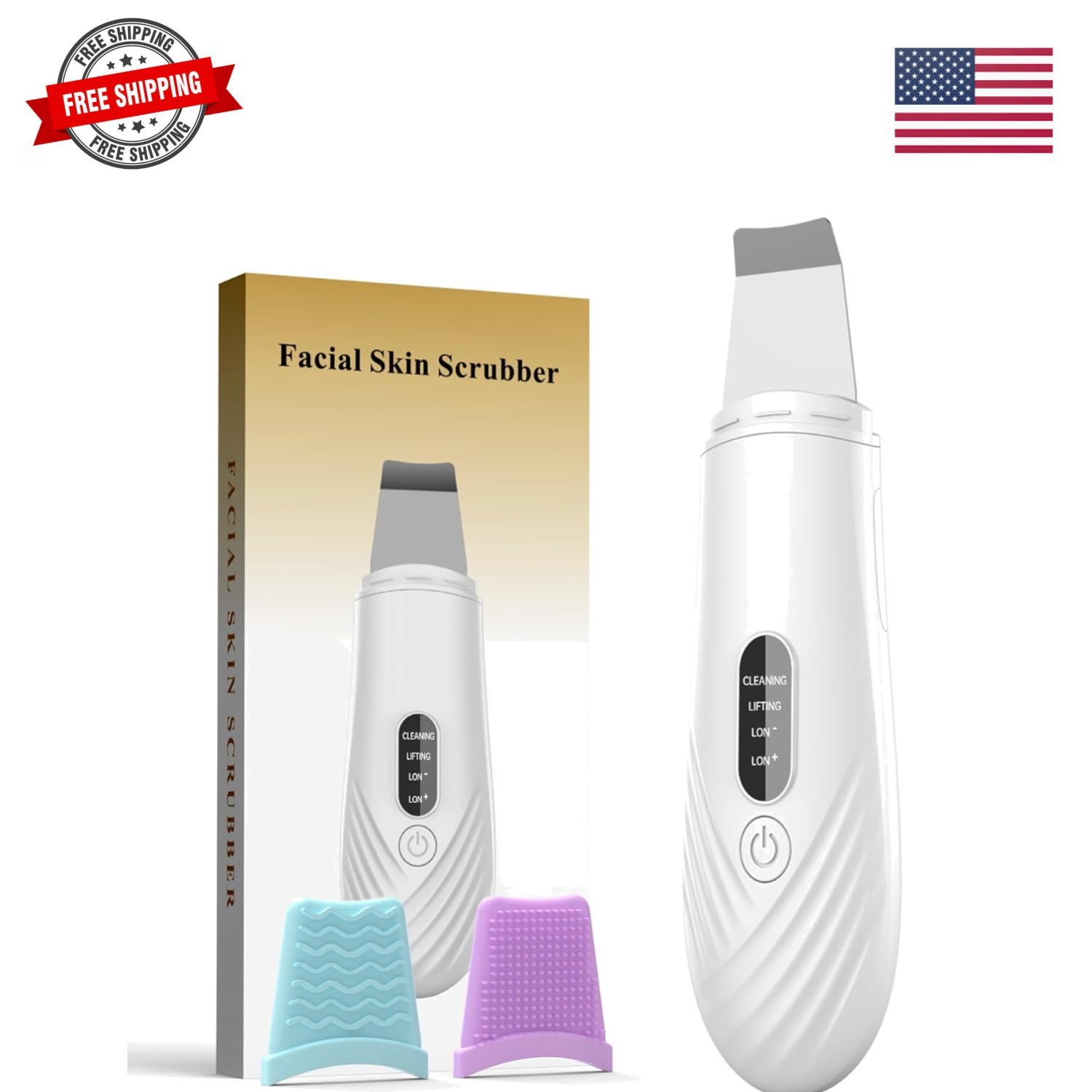 Skin Scrubber Face Spatula, Blackhead Remover Tool for Facial Deep Cleansing,…
