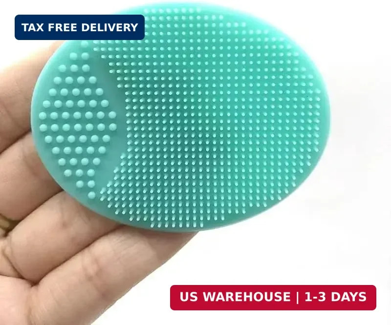 Silicone Facial Cleansing Brush – 4 Pack Face Scrubber & 1 Count (Pack of 4)
