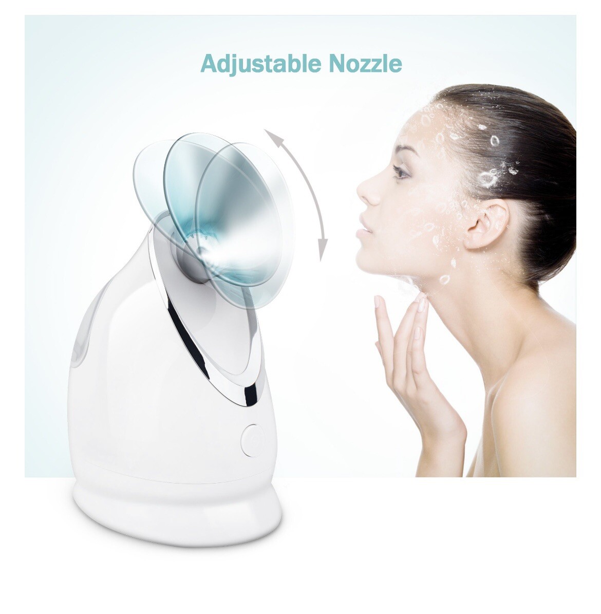 Facial Steamer – Nano Ionic Face Steamer for Home Facial Warm Mist Humidifier