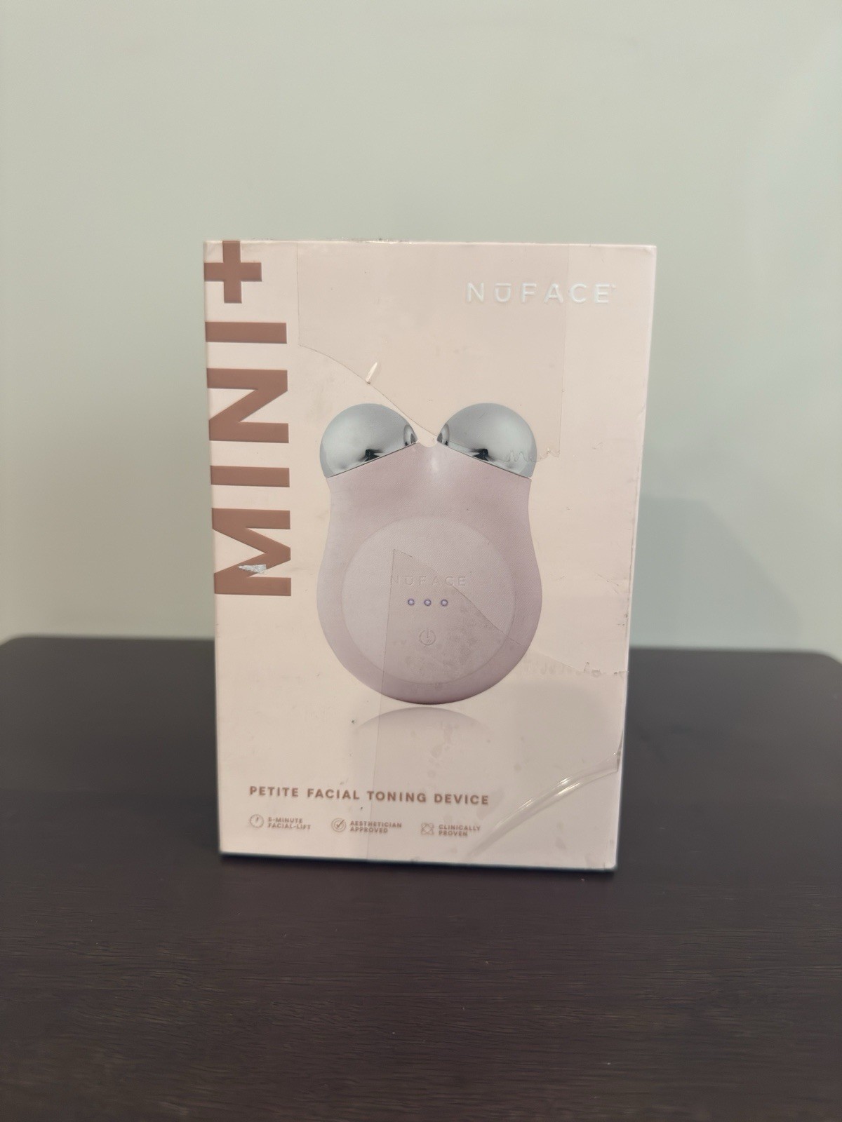 NuFACE MINI+ Facial Toning Device Pink Wireless Rechargeable Battery Powered