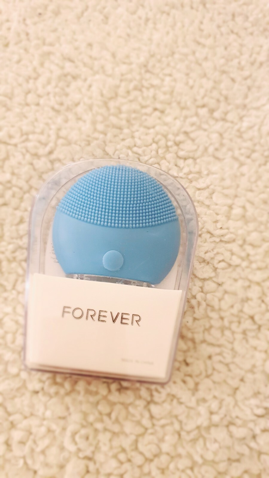 MINI SILICONE BRUSH FOREVER BLUE CLEANSING FACE CARE SKIN MASSAGE