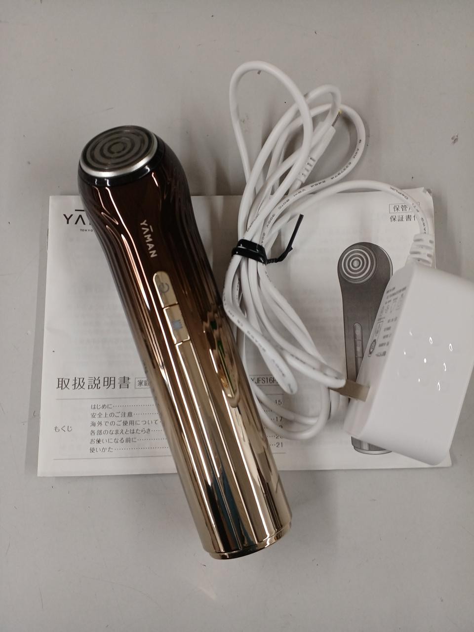 YA-MAN YJFS16PN Facial Beauty Device RF Aging Care Bloom 6 Used Pink From Japan