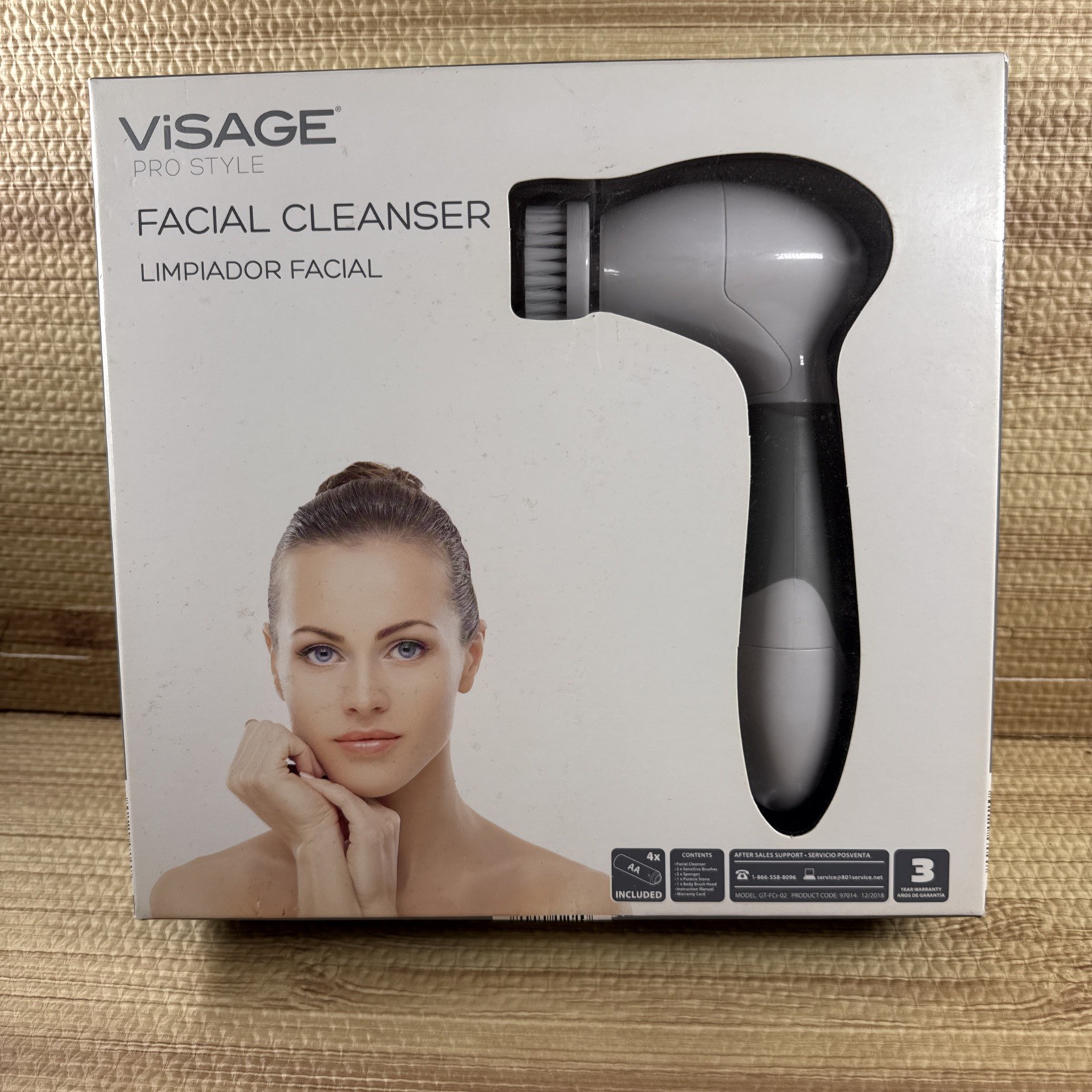Visage Pro Style Facial Cleanser NIB Spinning Brush Model GT-FCr-02 New