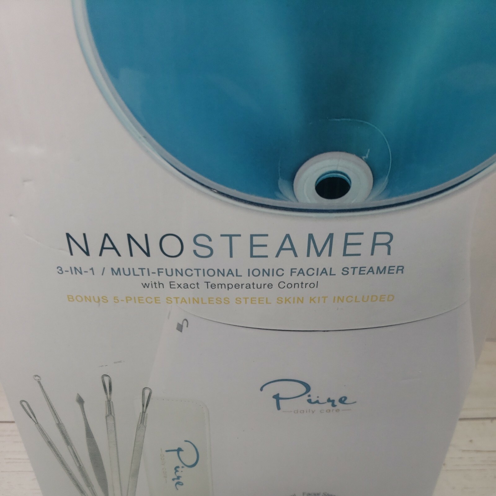 Nanosteamer Large 3-In-1 Nano Ionic Facial Steamer with Precise Temp Control – 3