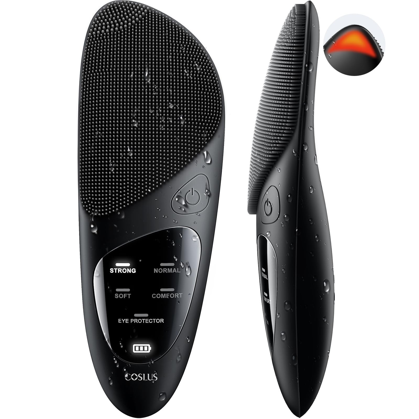 Portable Waterproof Silicone Face Scrubber Brush – Rechargeable, 4 Modes, Exfoli