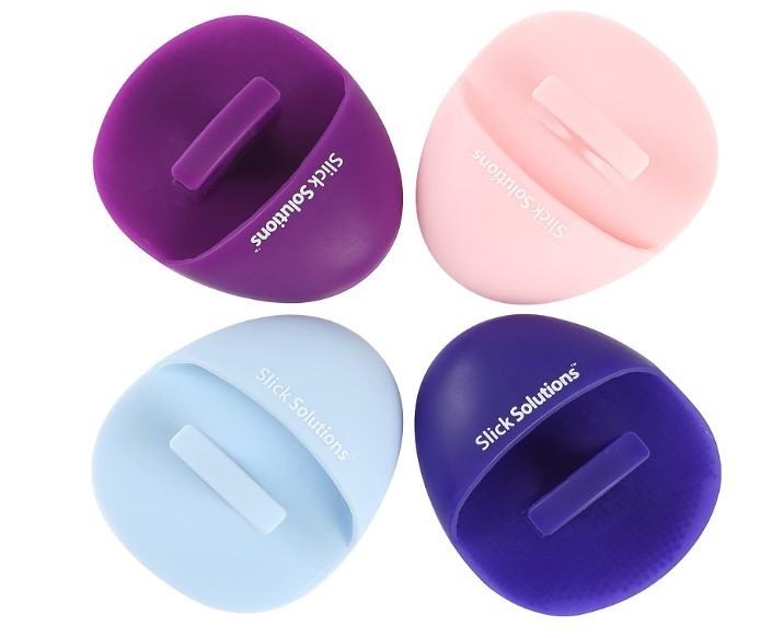 4 Pack Silicone Facial Cleansing Brush Face Scrubber Exfoliator Set