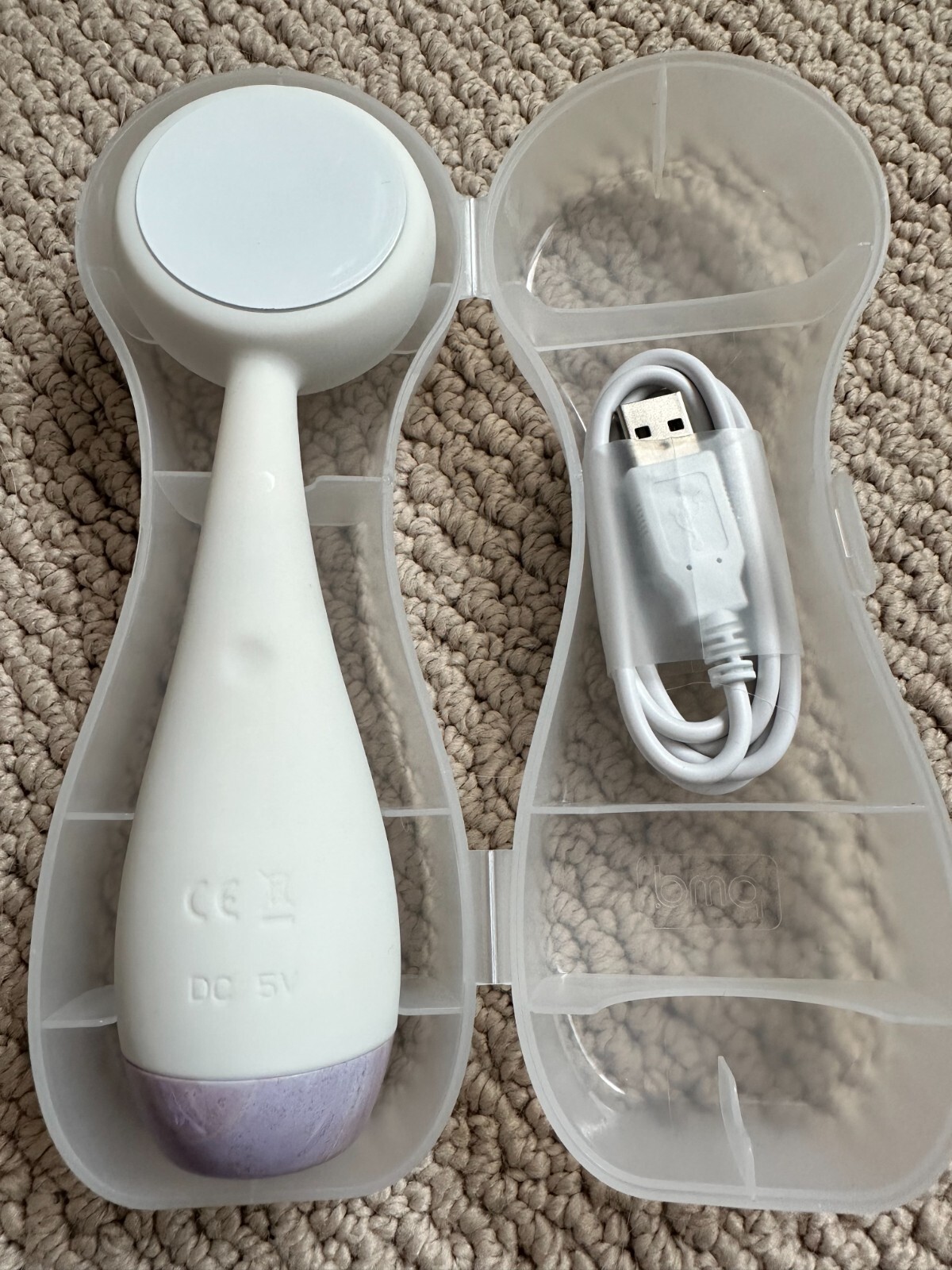 PMD Beauty – Clean Facial Cleansing Device – Blush/ White