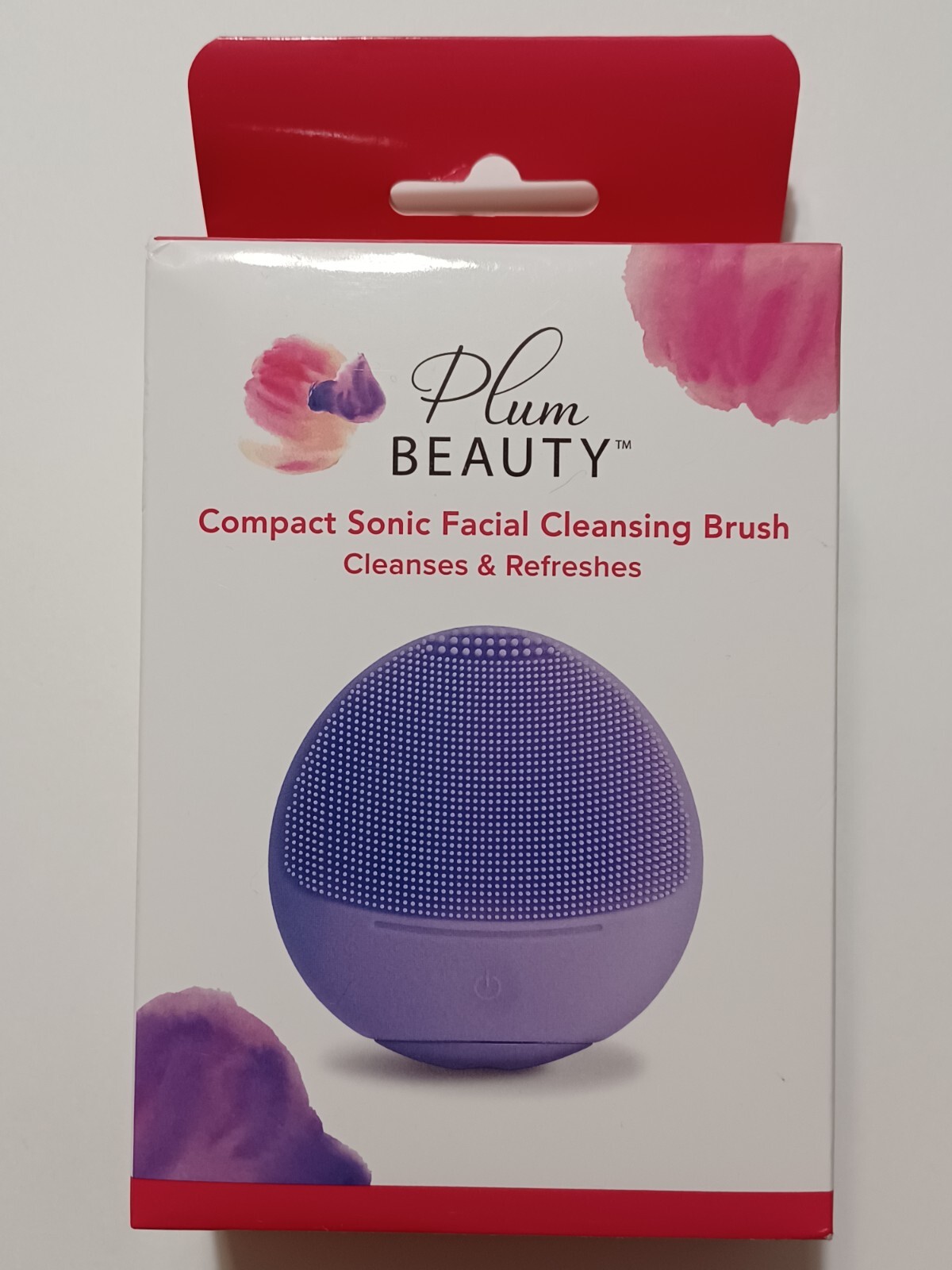 Plum Beauty Compact Sonic Facial Cleansing Brush 3 Speeds Cordless