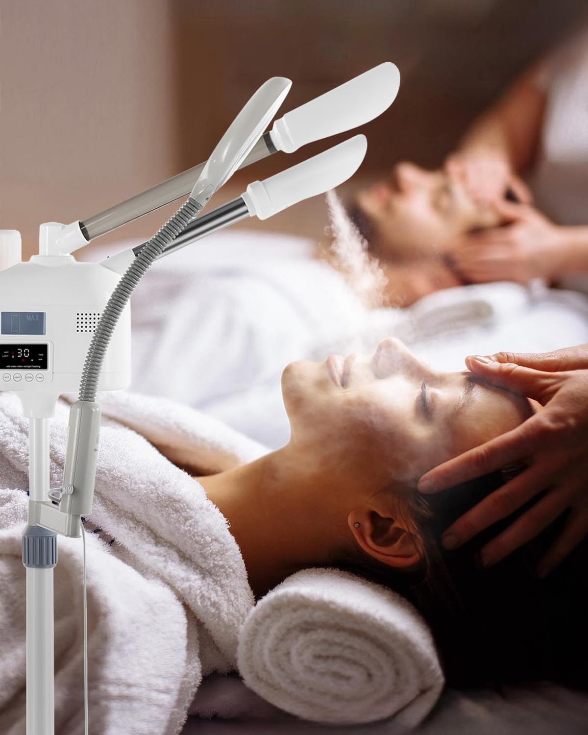 Professional Facial Steamer 3 in 1 Steamer for Face with Hot & Cold Nozzle 5X LE